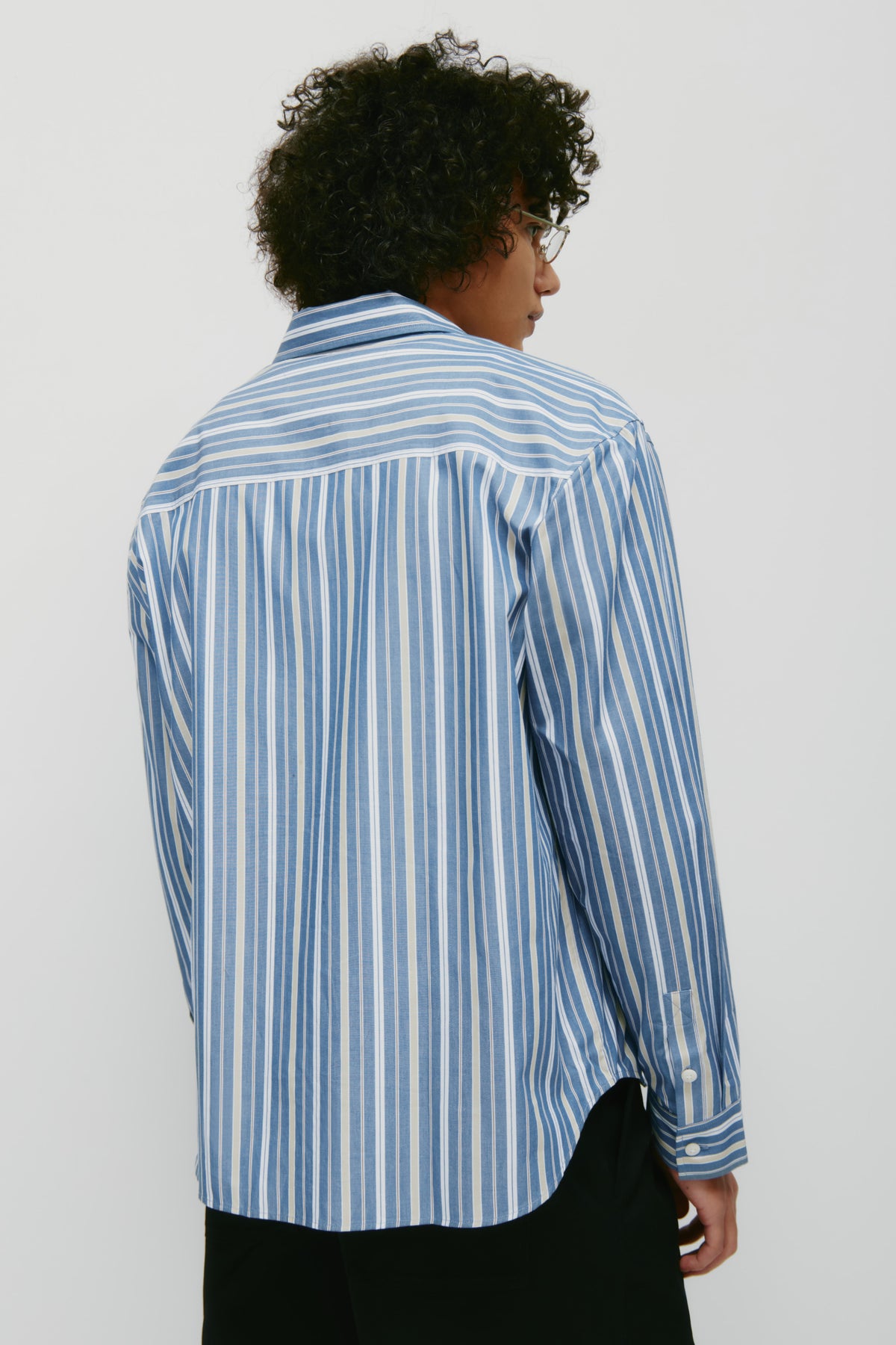 Men's Zia Shirt in Dark Indigo/Yakimo/Safari Stripe