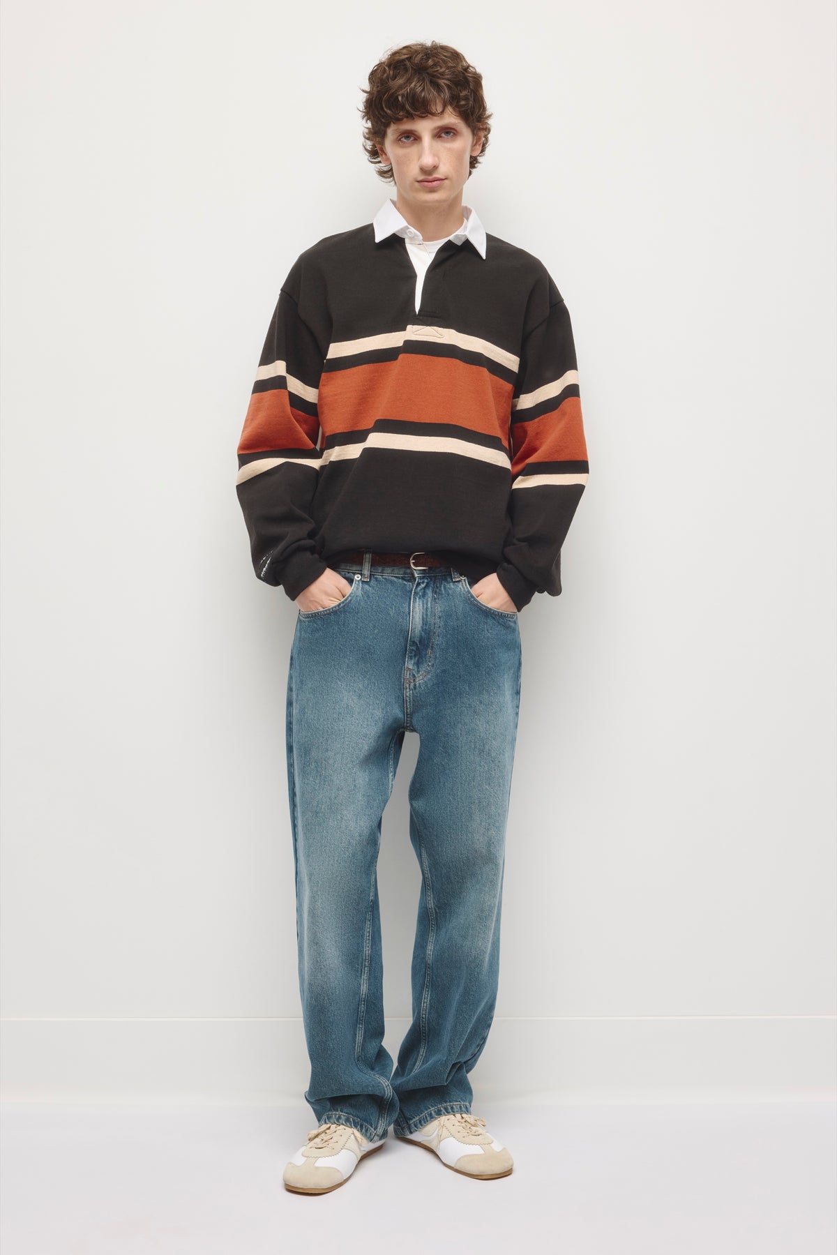 Barbarian Rugby Black Rust Stripe