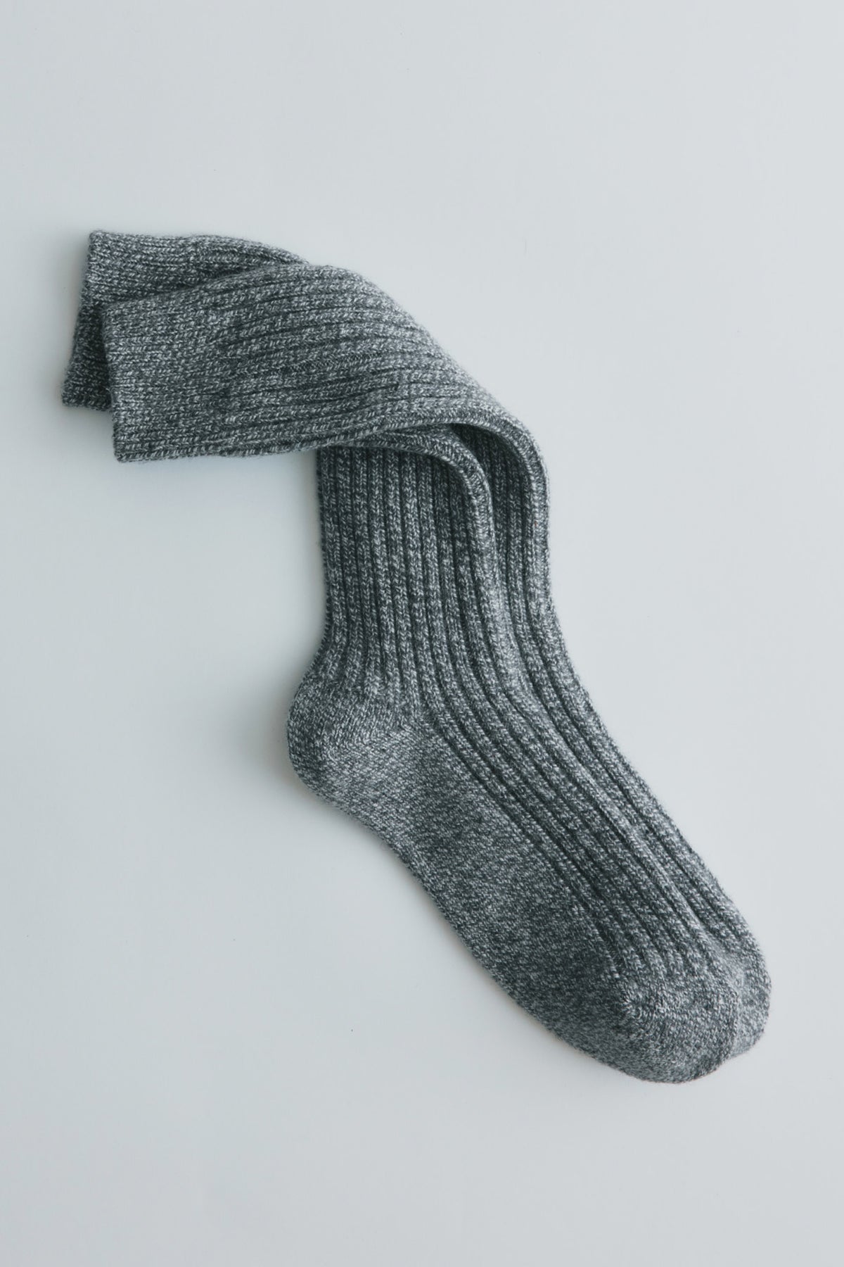 Chaussettes chandail Highlands en fusain/Mélange avoine