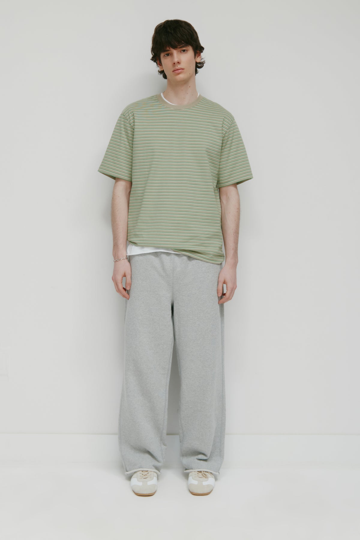 Sweatpant Asr Cut-off Pour Hommes en gris chiné