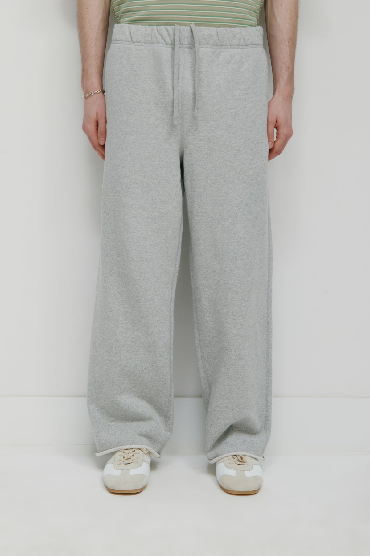 Sweatpant Asr Cut-off Pour Hommes en gris chiné
