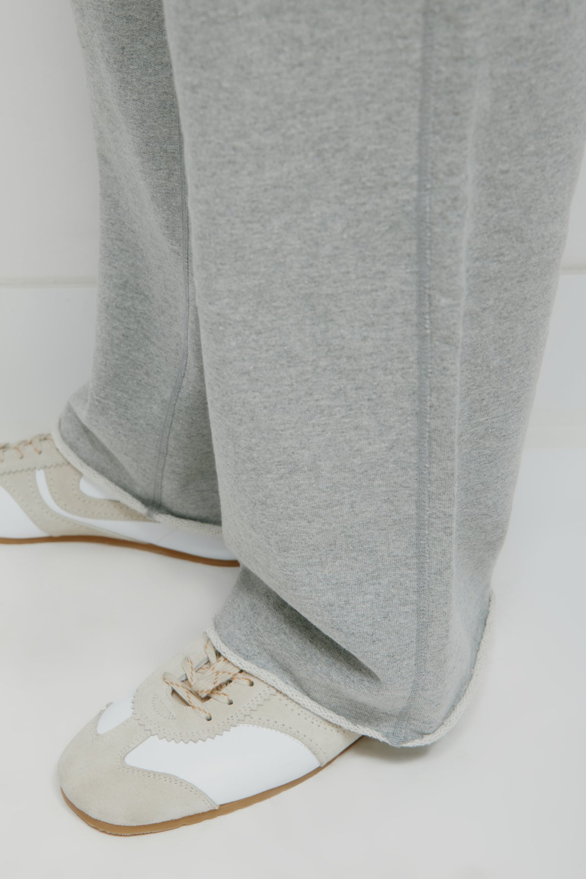 Sweatpant Asr Cut-off Pour Hommes en gris chiné