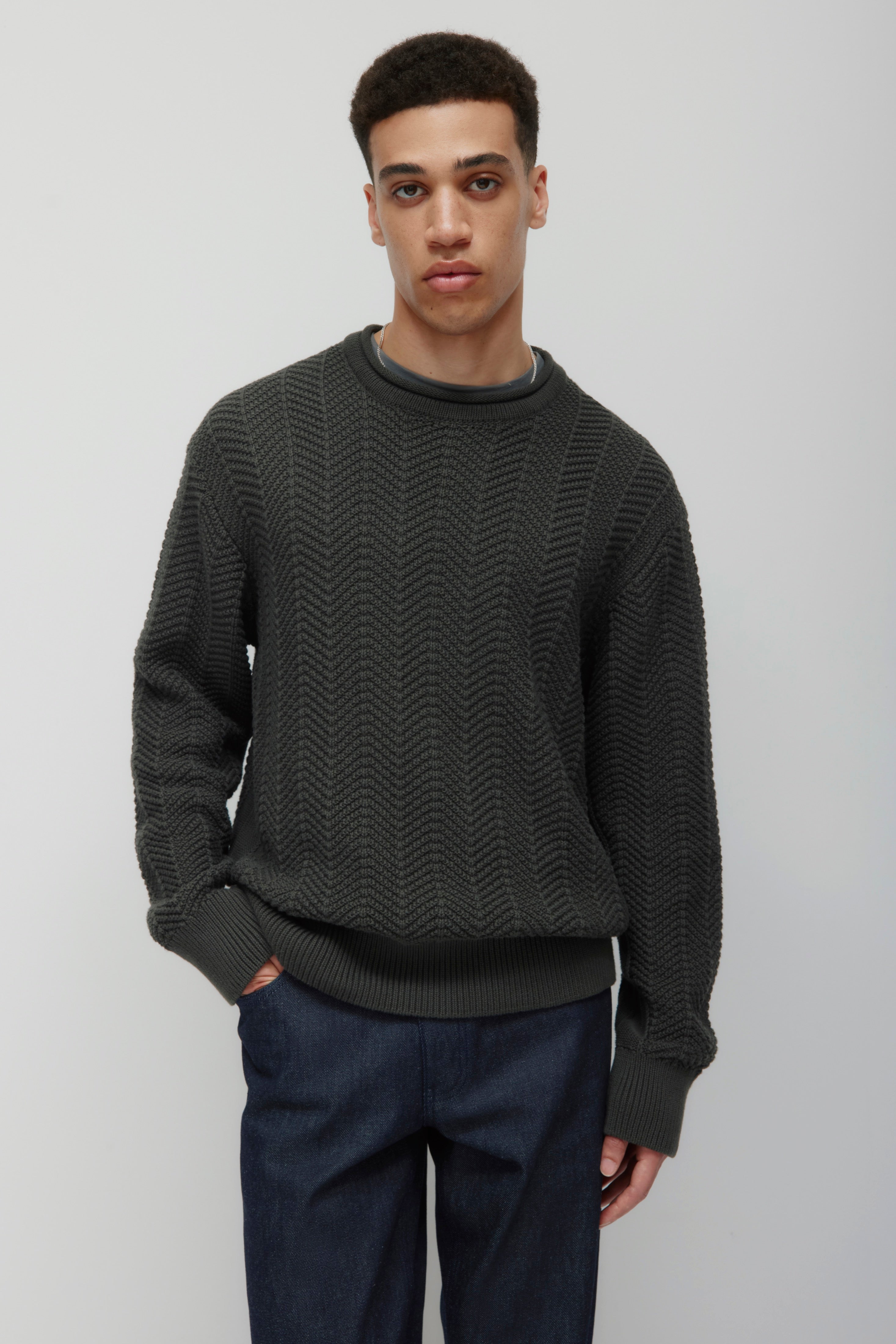 Men's Dahab Rollneck Sweater in Beluga