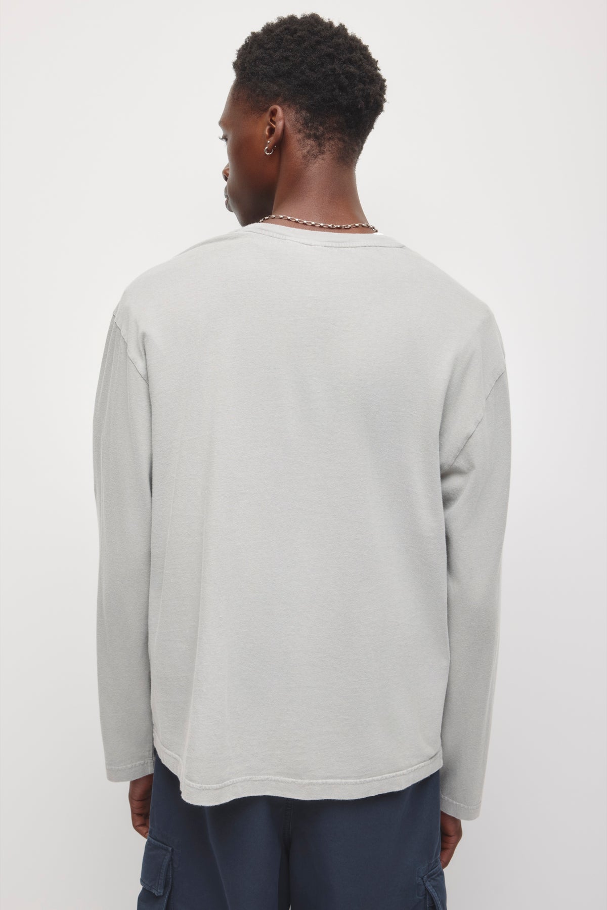 T-shirt Manches Longues Fade Out pour Homme en galet