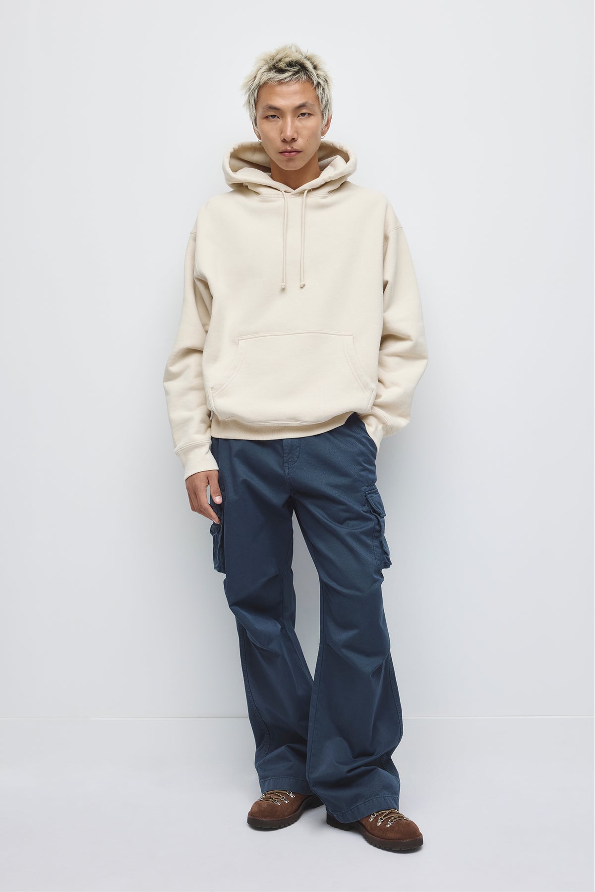 Men's Heavyweight Hoodie in Cream