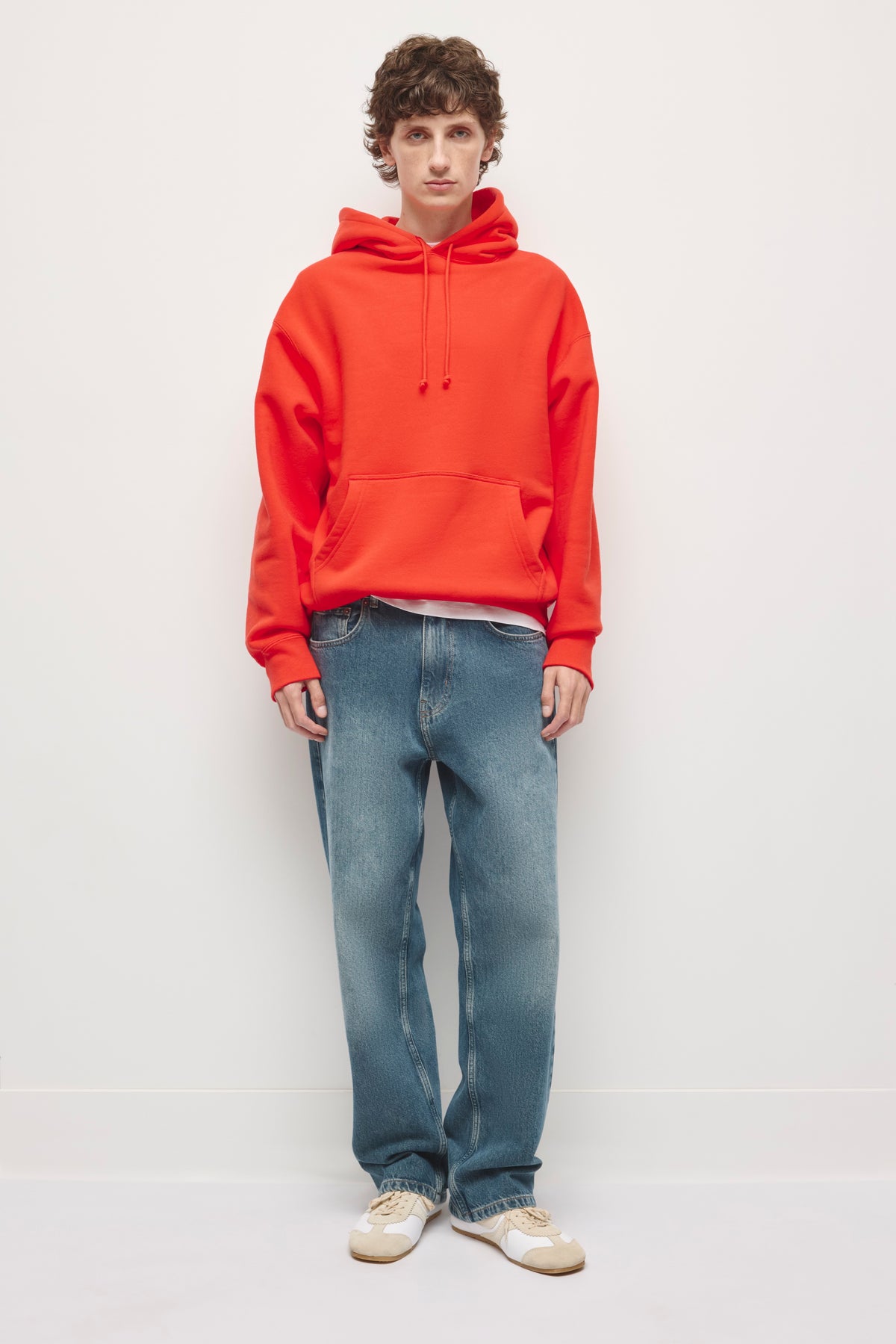 Men's Heavyweight Hoodie in Fiery Red