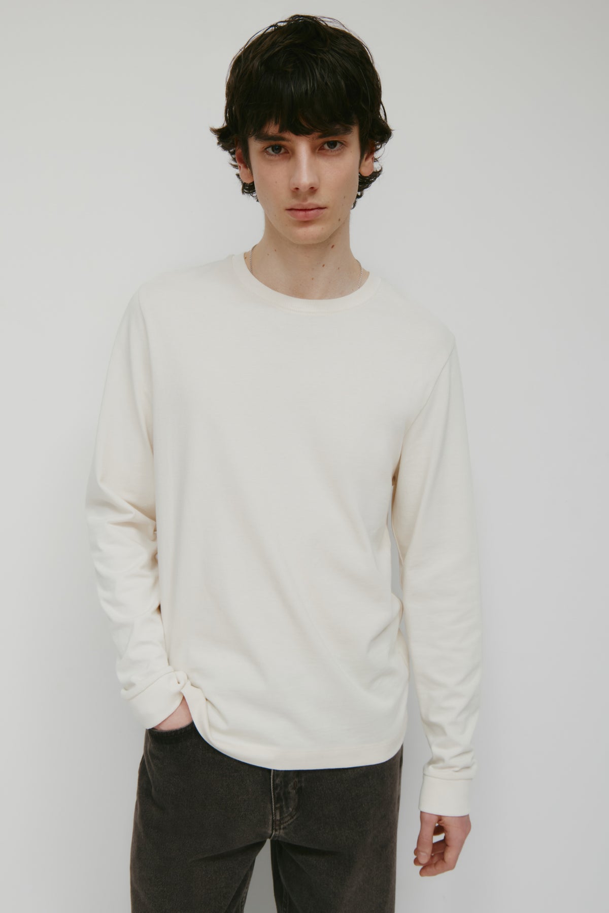 Men's Midweight Longsleeve in Marshmallow – Kotn