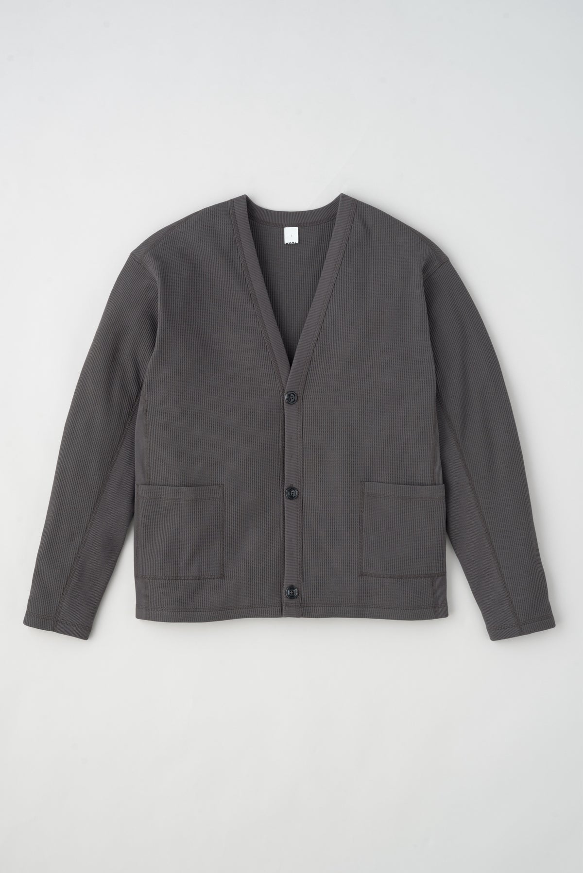 Atlas Waffle Cardigan Beluga