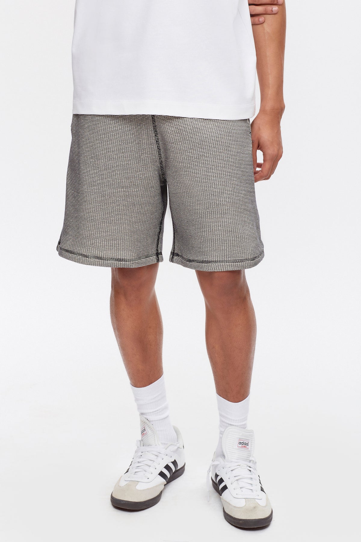 Men's Atlas 2-Tone Waffle Short in Marshmallow/Black - CHECK WITH YOYA BEFORE PUBLISHING