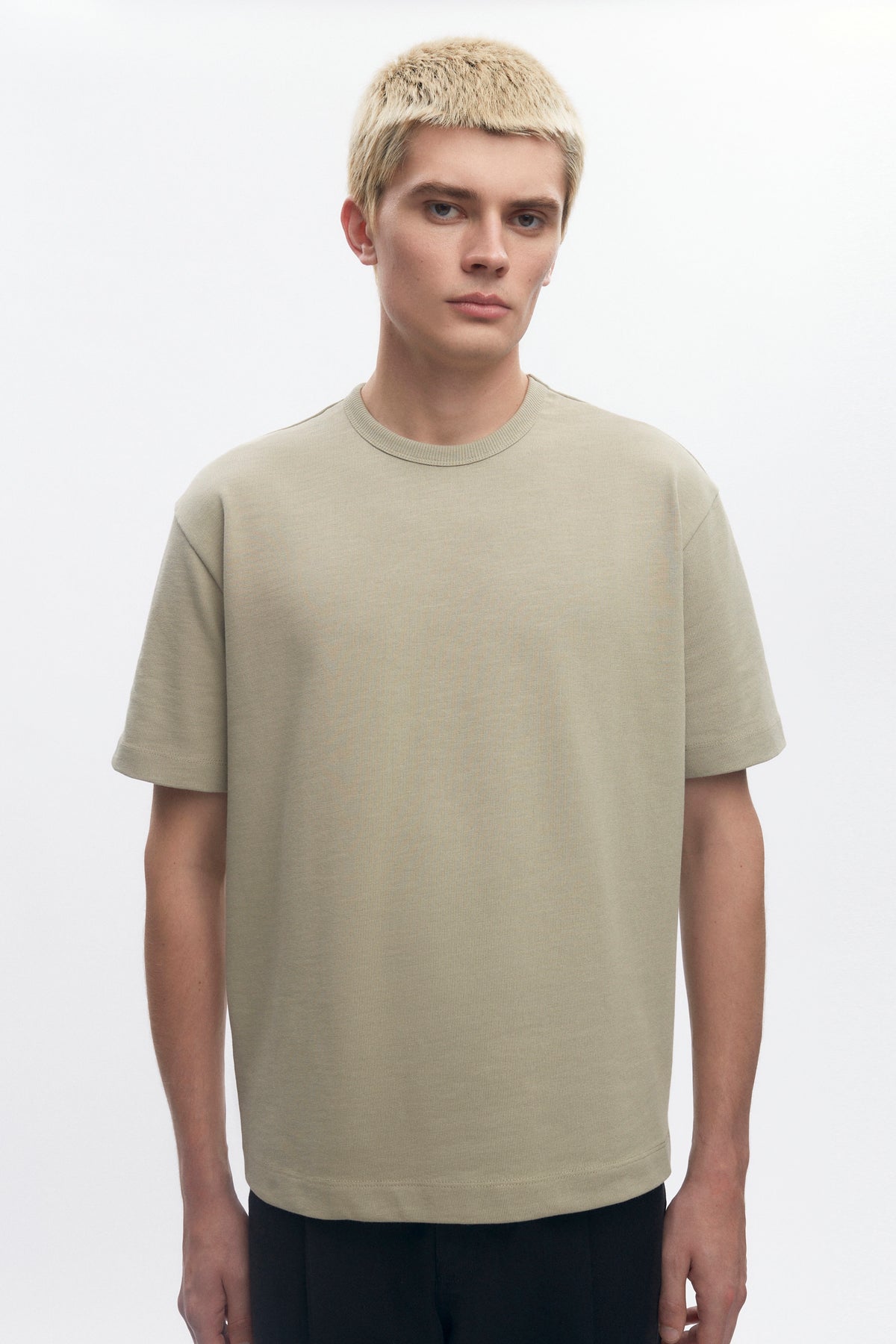 Men's Box Slub Tee in Desert