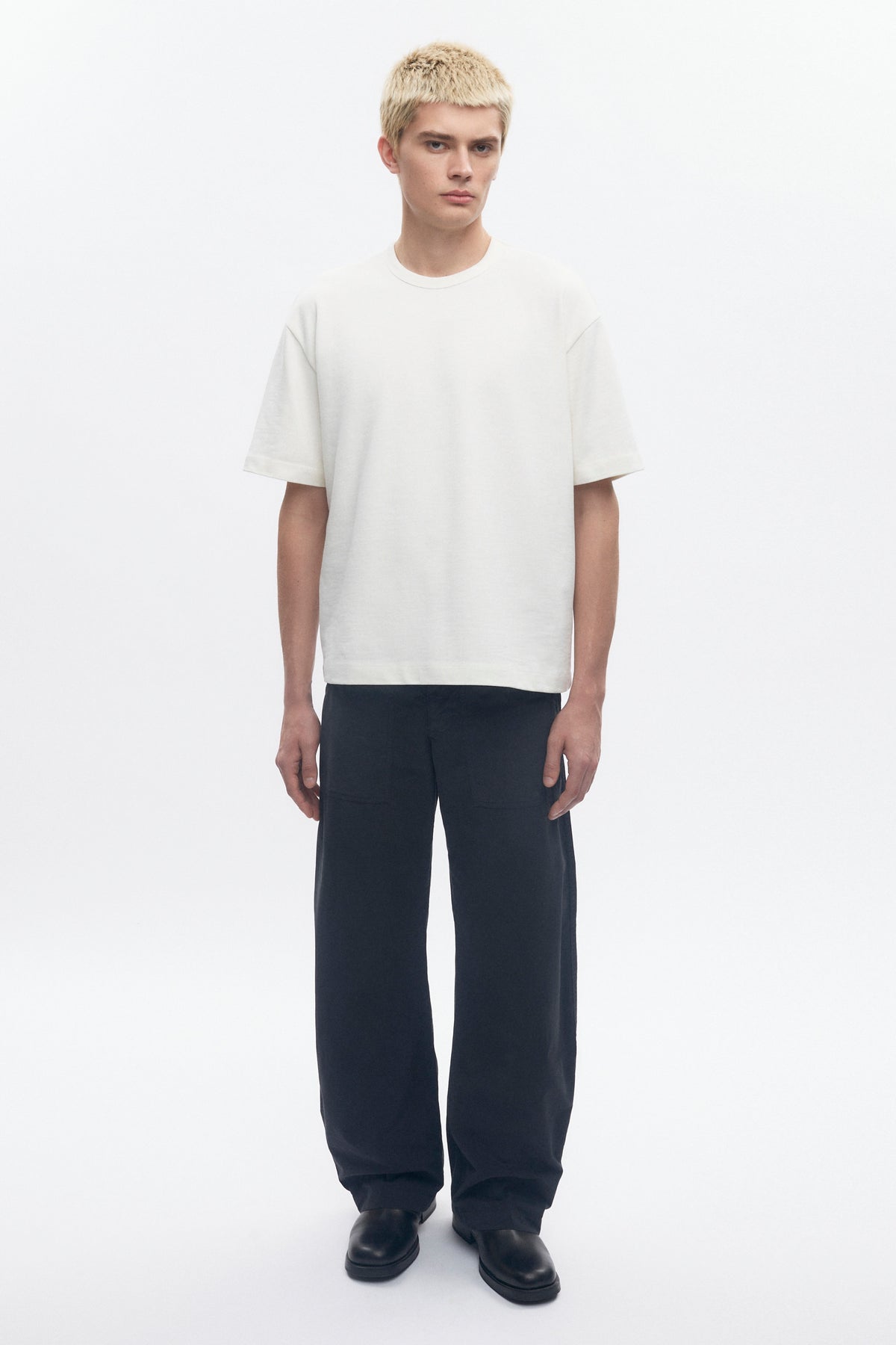 Men's Box Slub Tee in Marshmallow