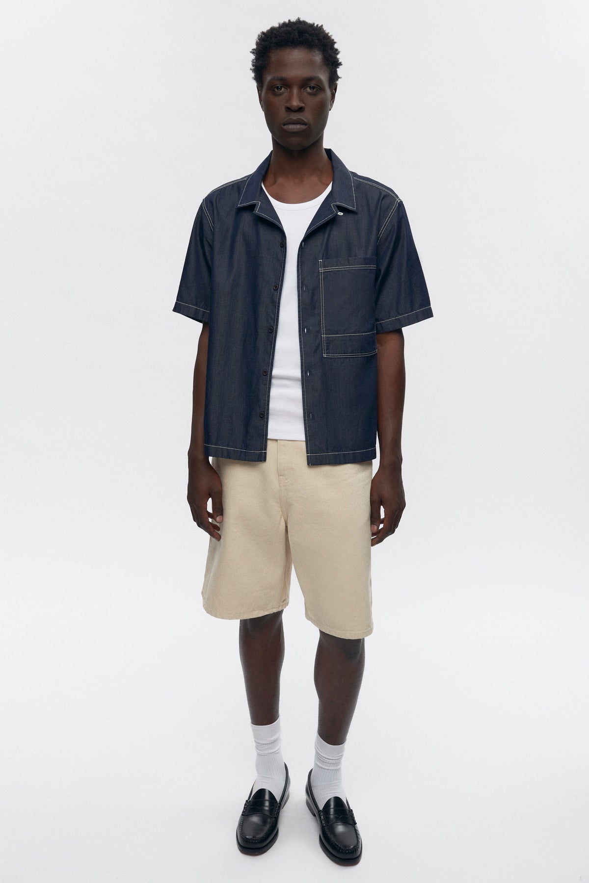 Chambray Camp Shirt Rinse