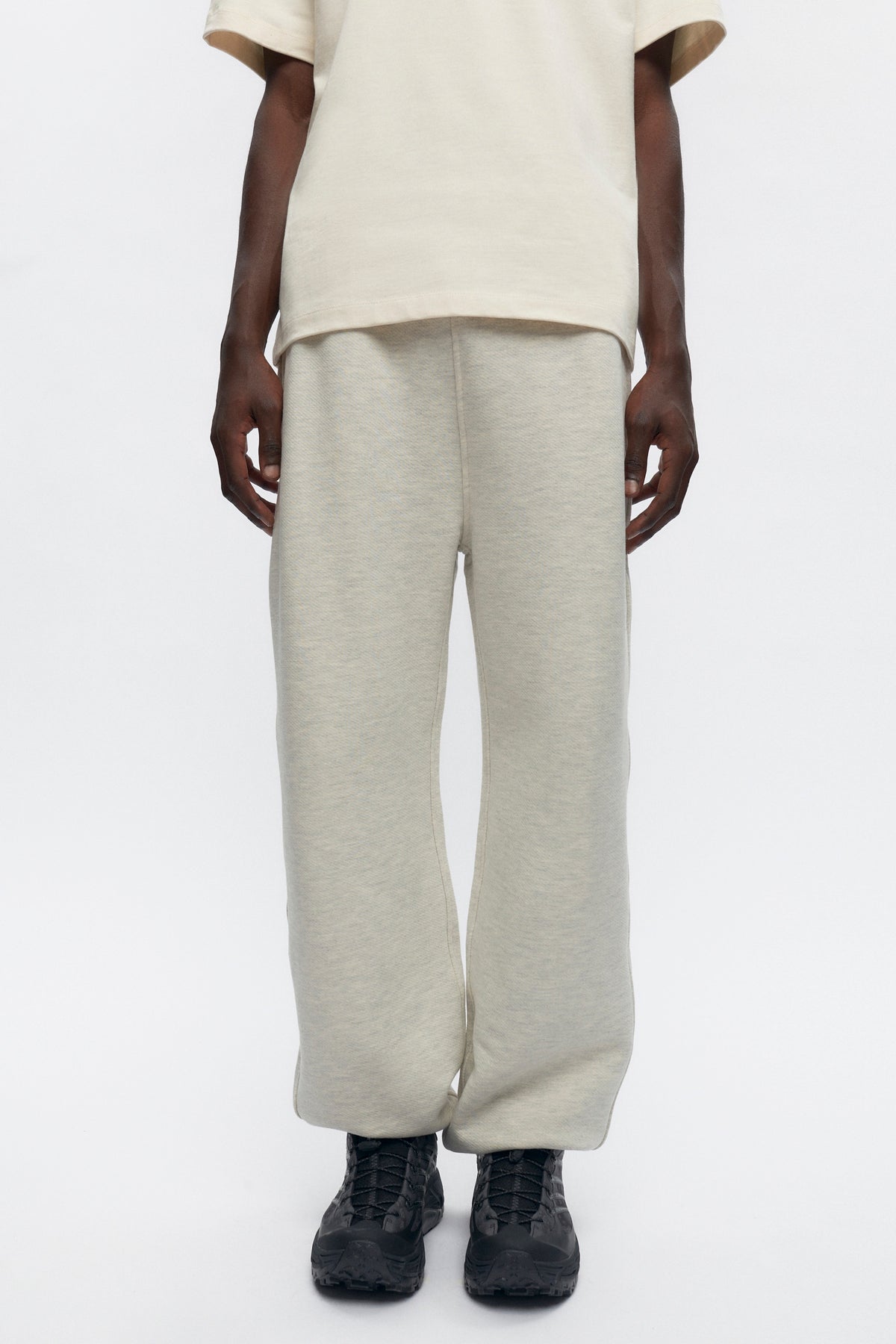 French Terry Jogger Oat Melange