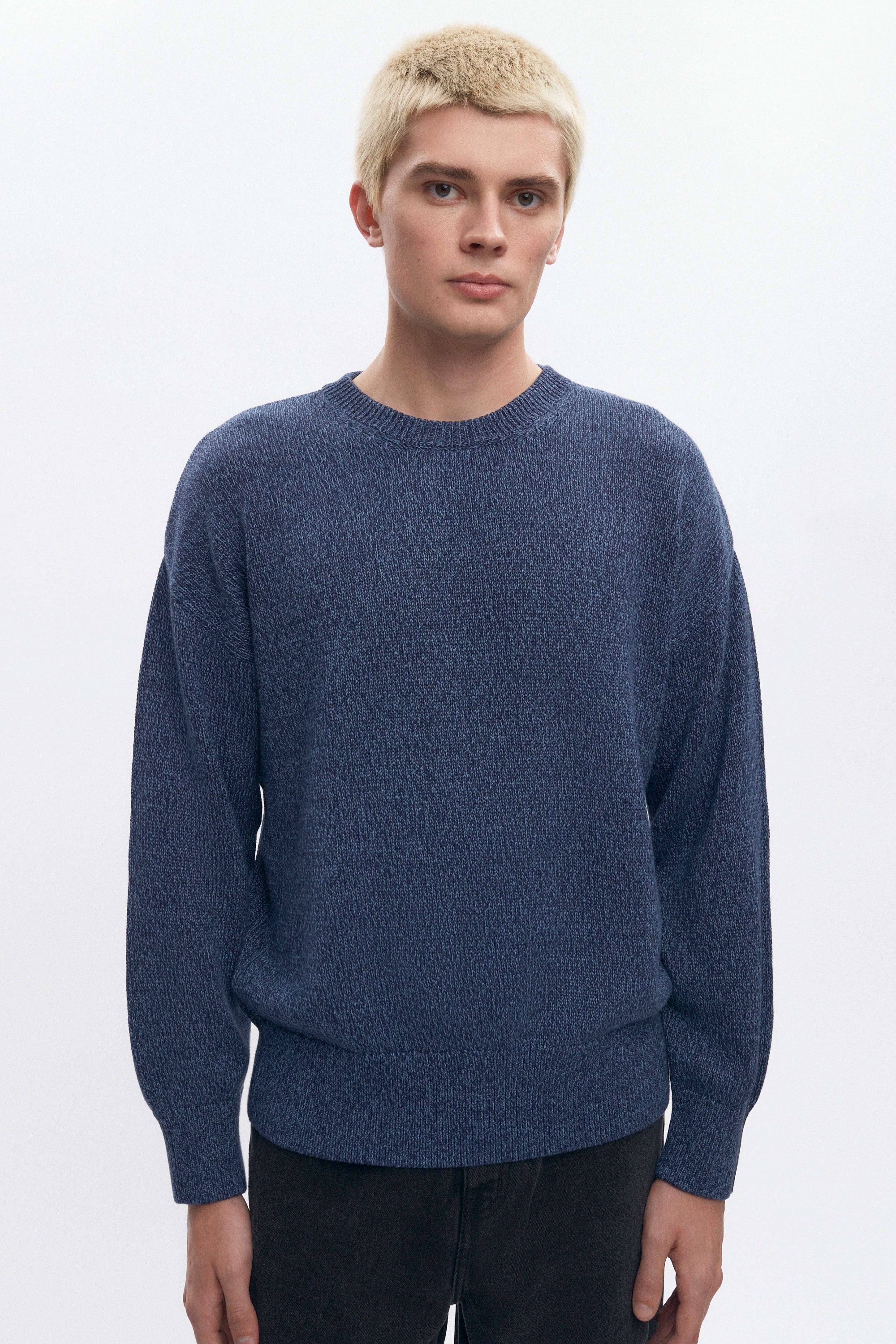 Men's Hamatah Sweater in Blue Melange