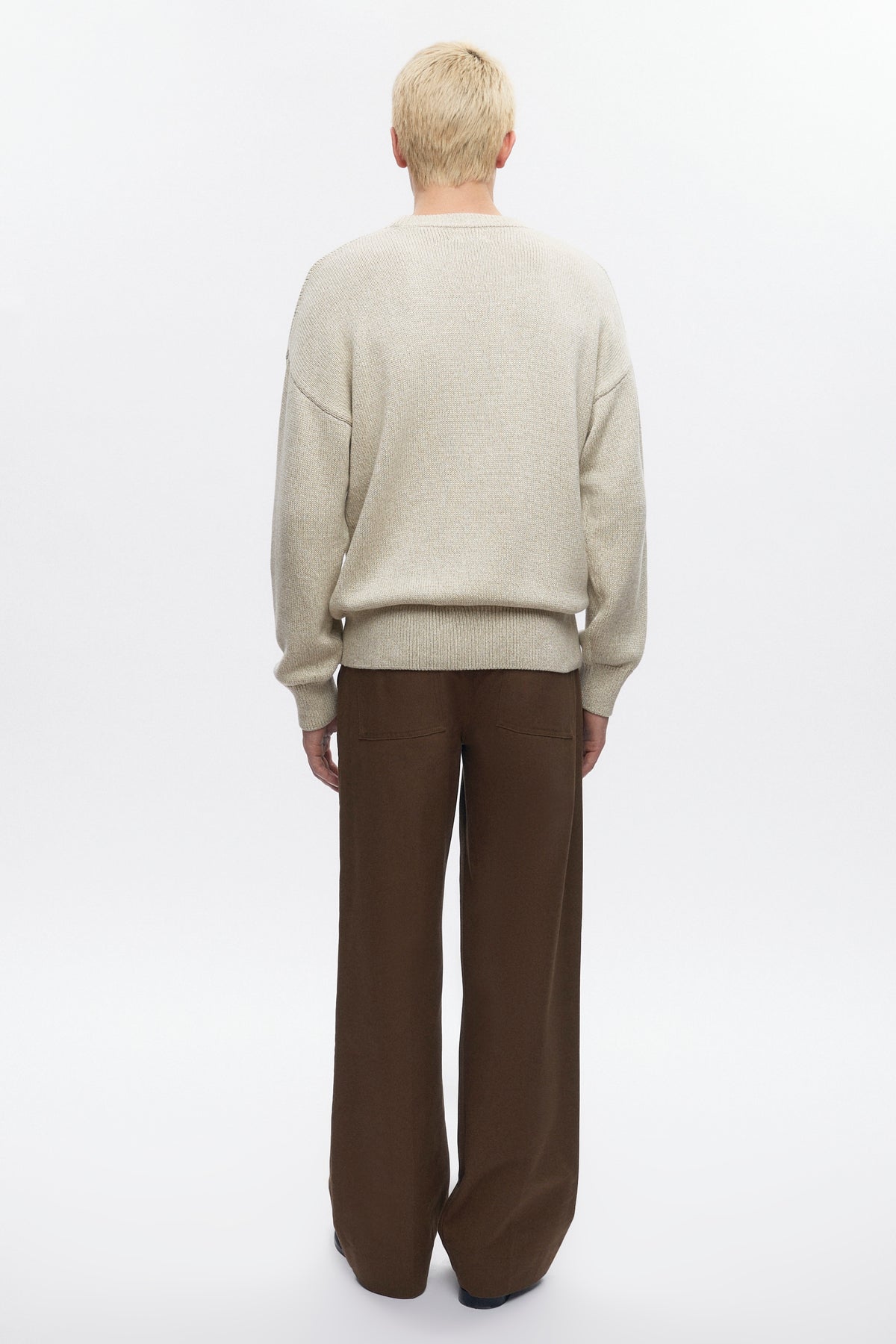 Pull Hamatah pour hommes en avoine chiné