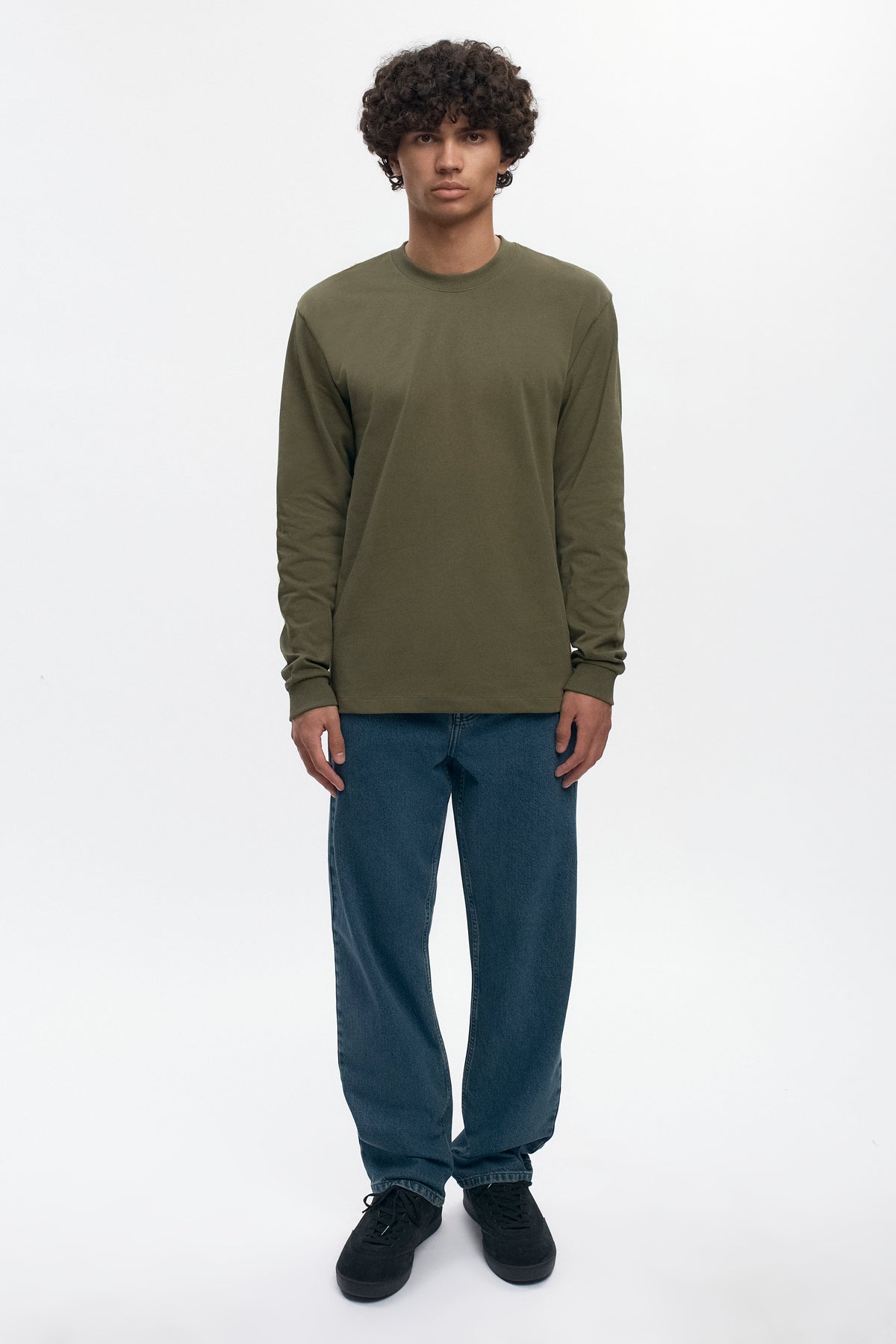 Men's Midweight Longsleeve in Olive