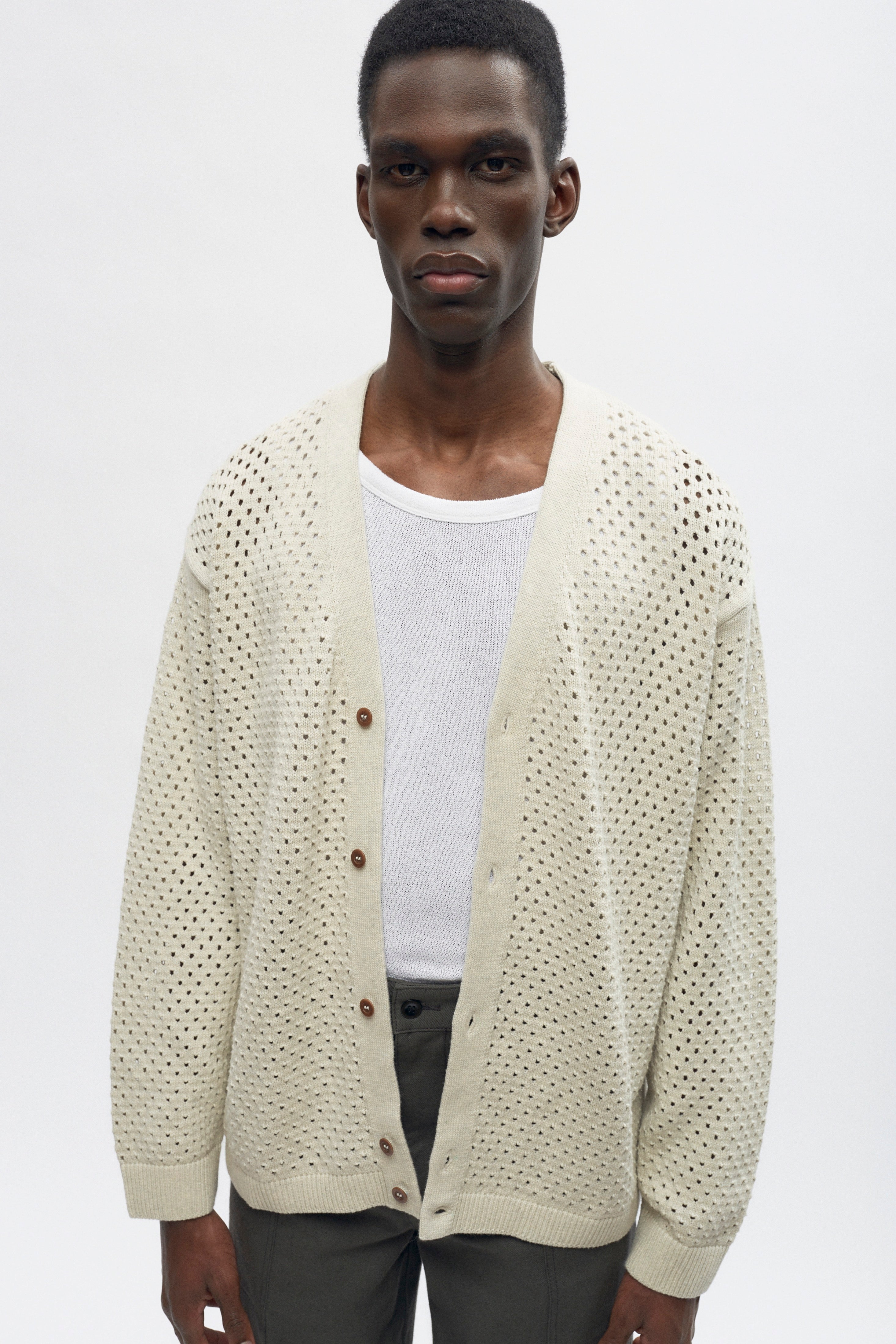 Mina Cardigan in Oat Melange