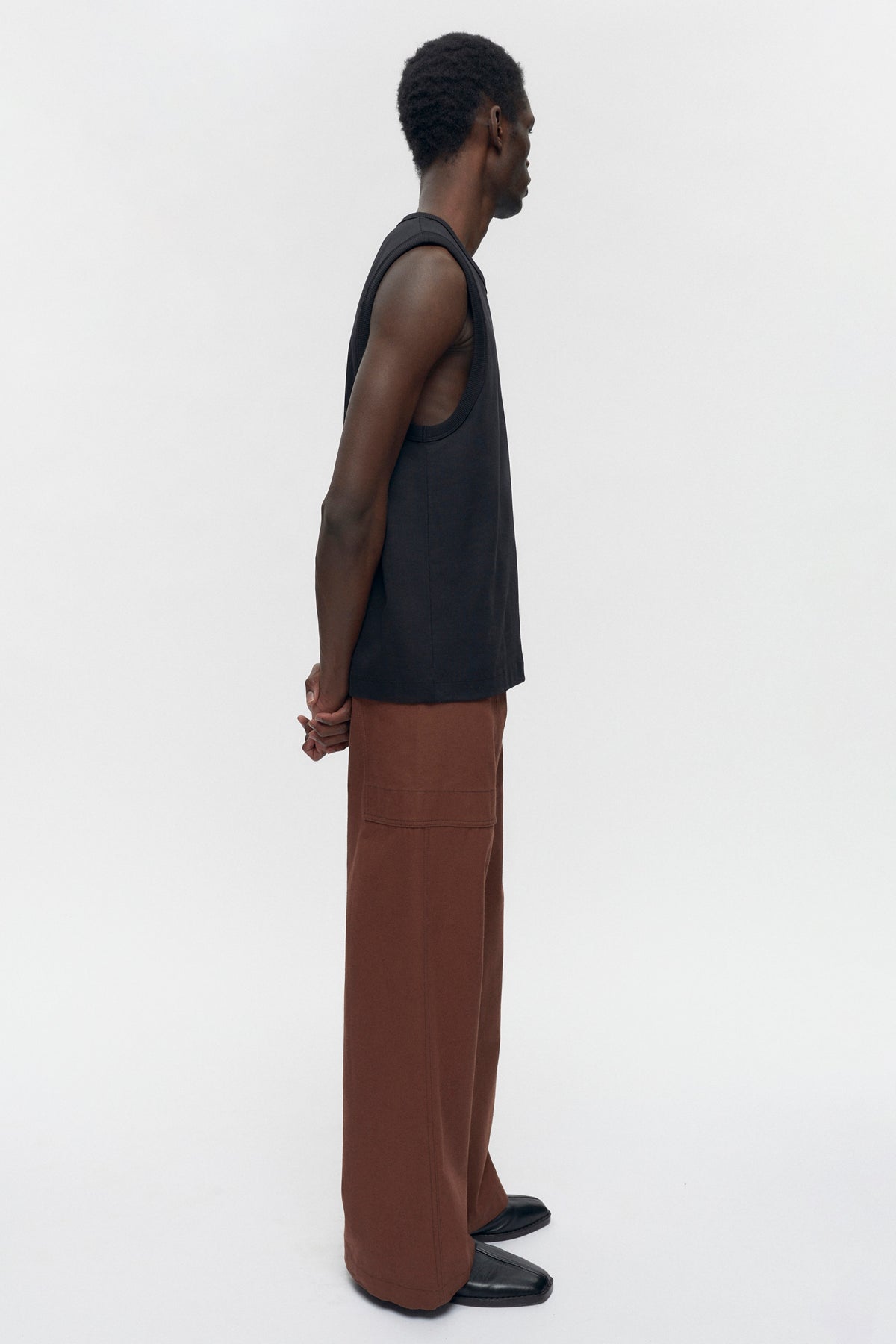 Men's Relaxed Tank in Black