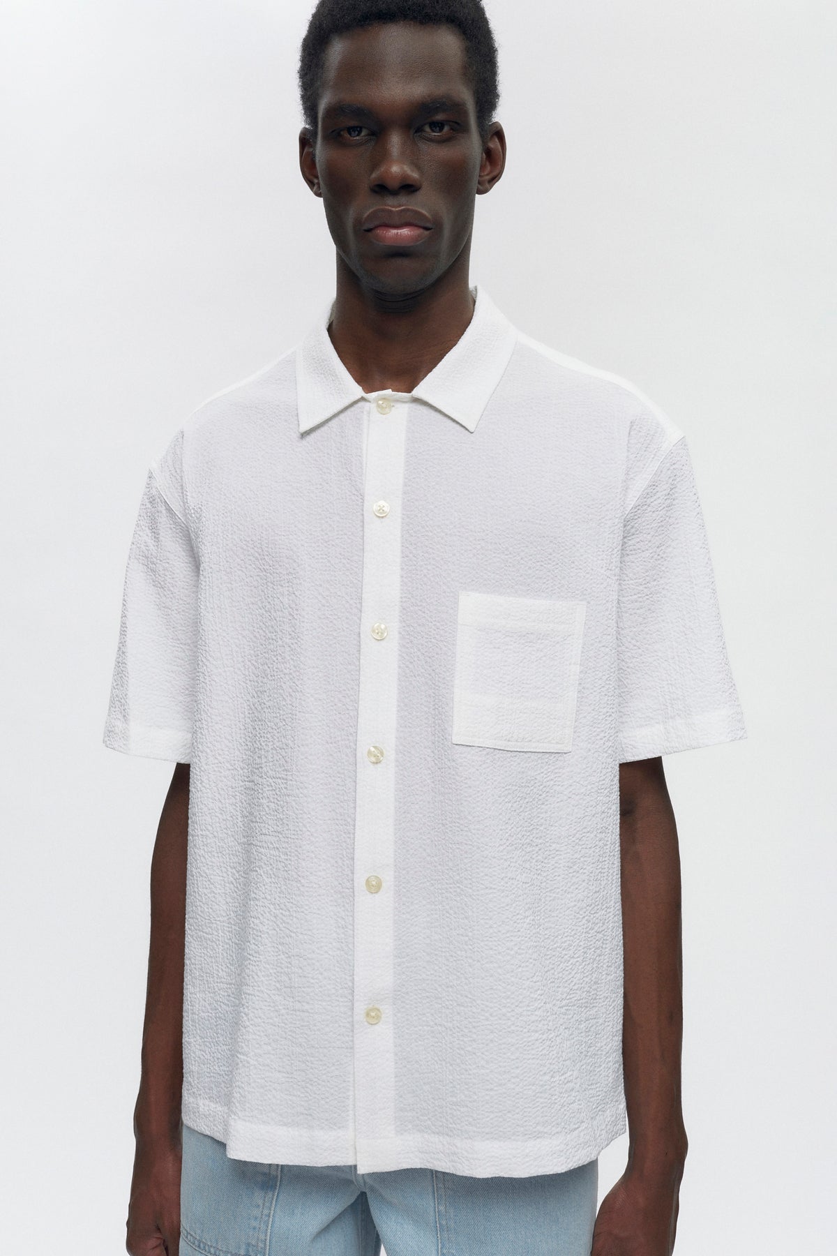 Men's Seersucker Shirt