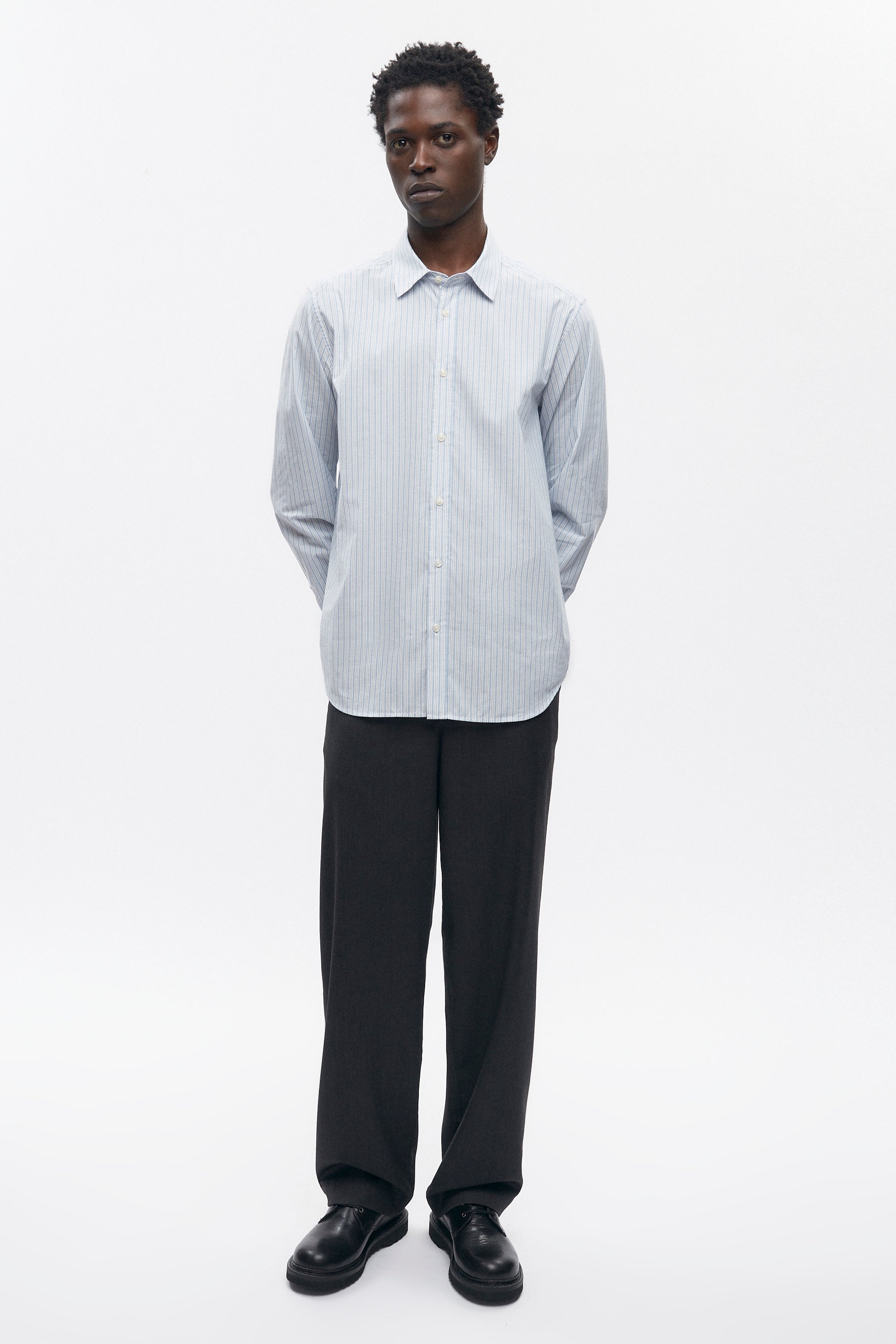 Men's Wool Trouser in Charcoal