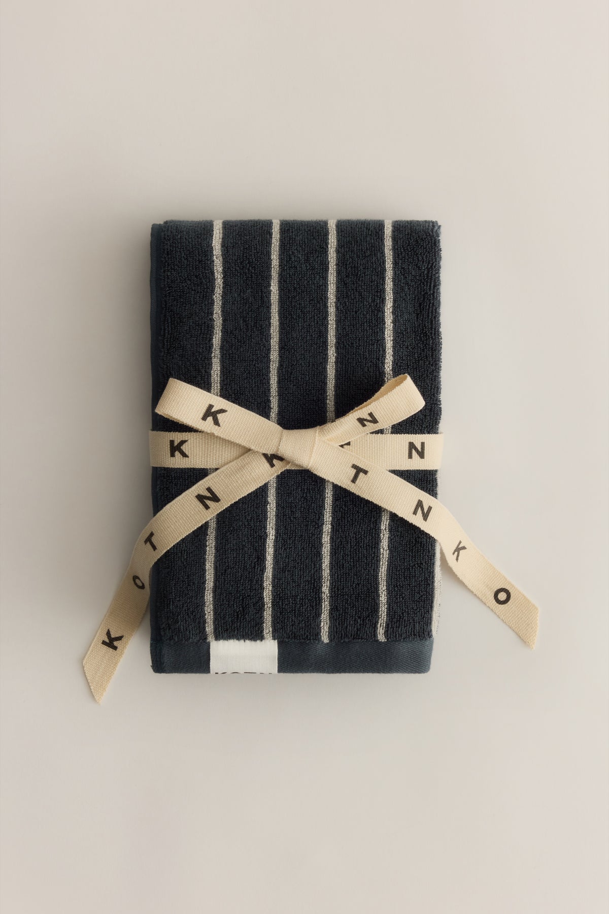Egyptian Cotton Hand Towel (2 Pack) in Dark Slate/Aluminum