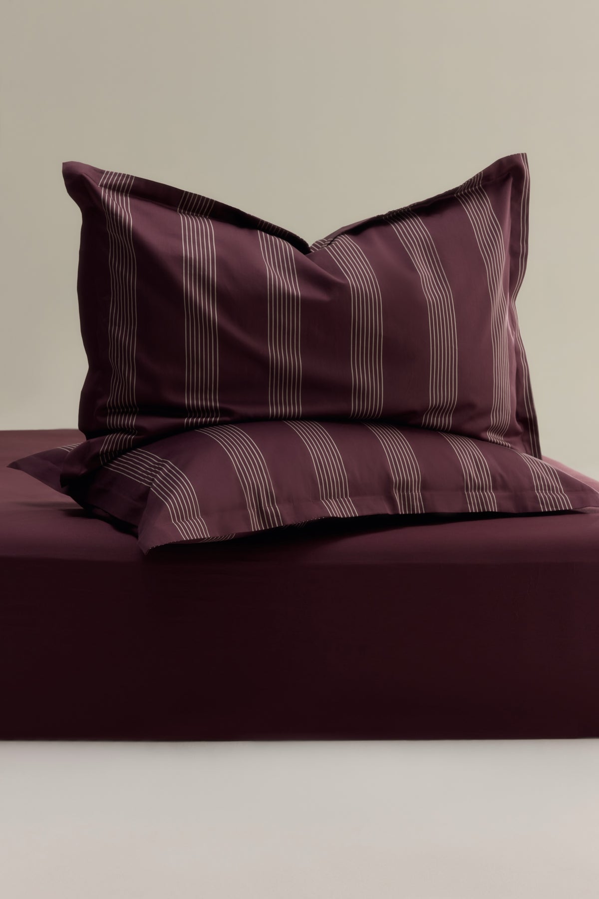 Duvet Cover and Sham Set in Chocolate Plum/Cashmere