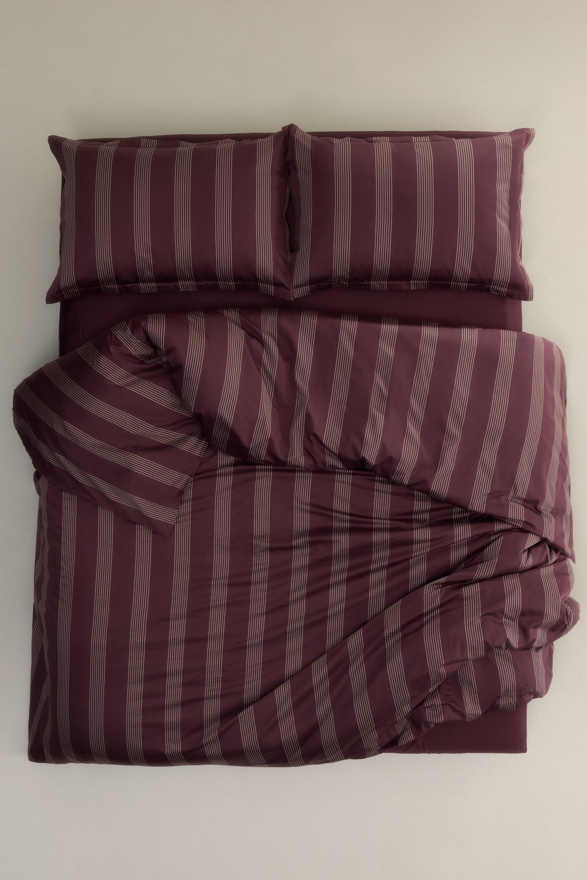 Duvet Cover and Sham Set in Chocolate Plum/Cashmere