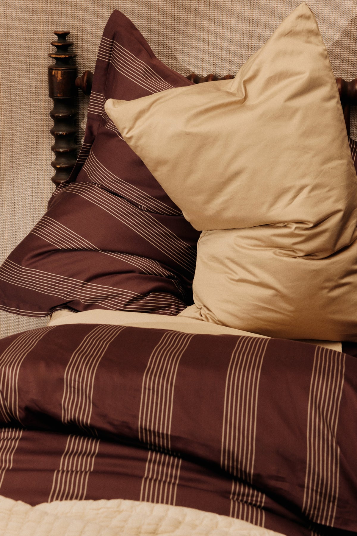 Duvet Cover and Sham Set in Chocolate Plum/Cashmere