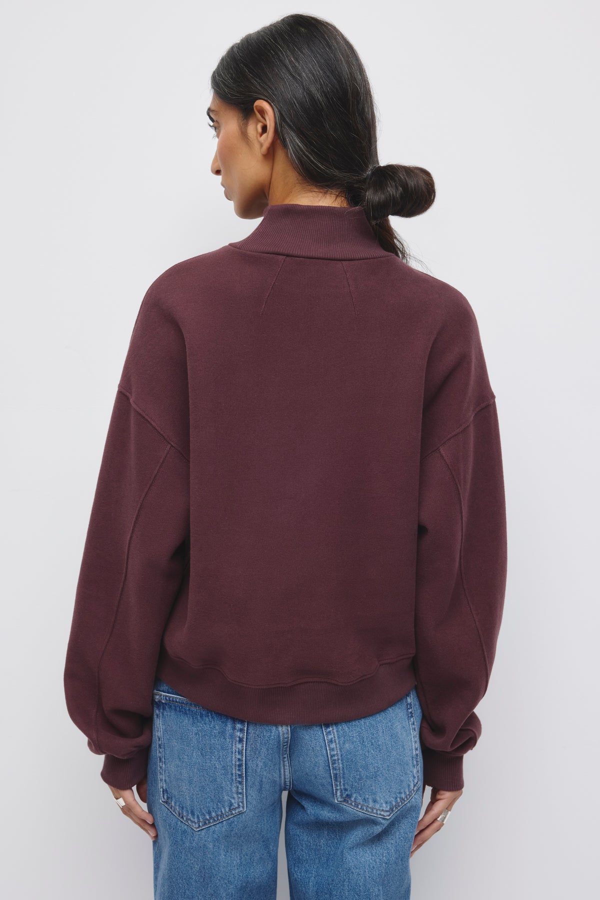 Women's Cozy Turtleneck in Chocolate Plum