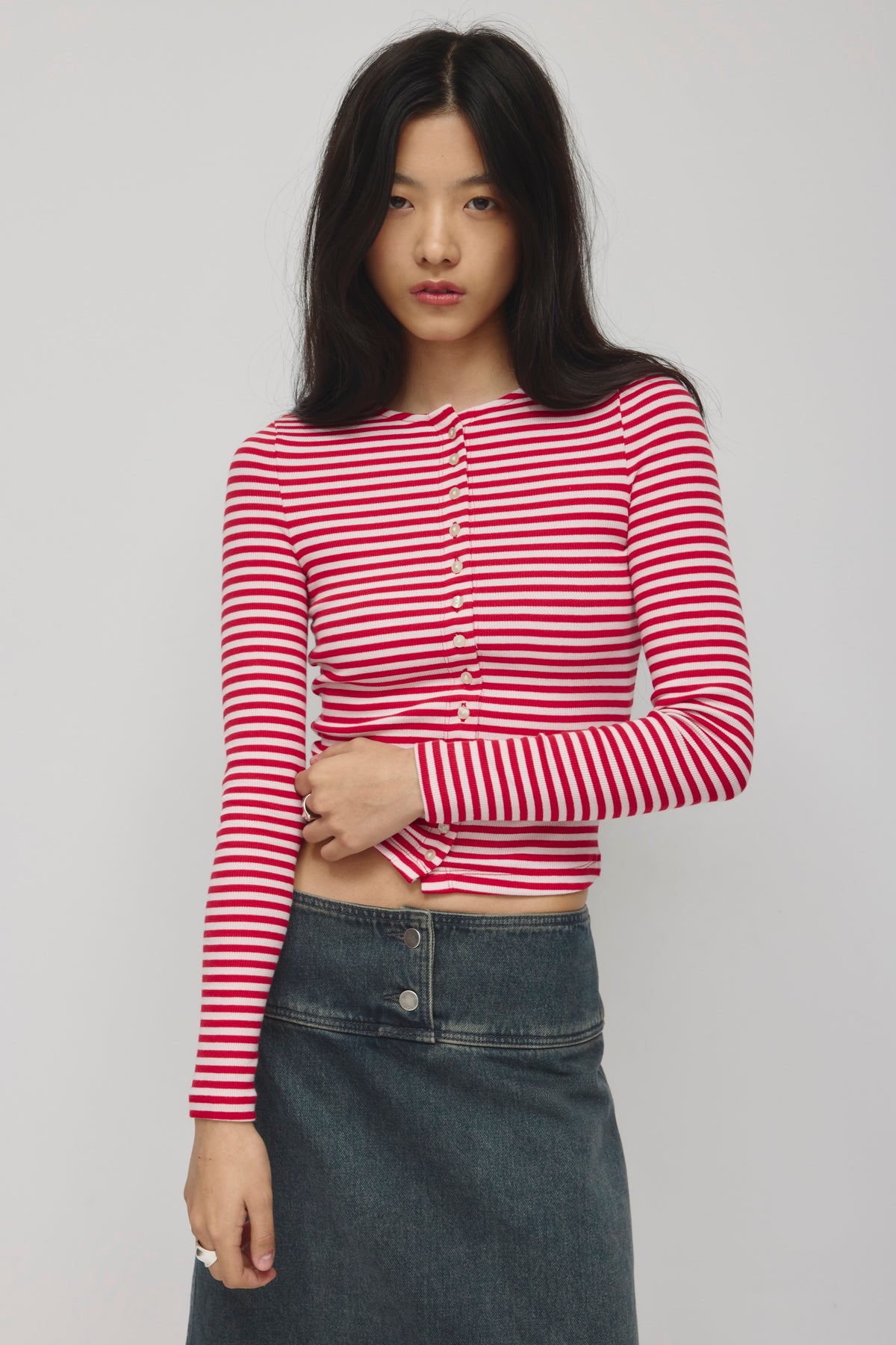 Model is 5’8” and is wearing a size XS.
