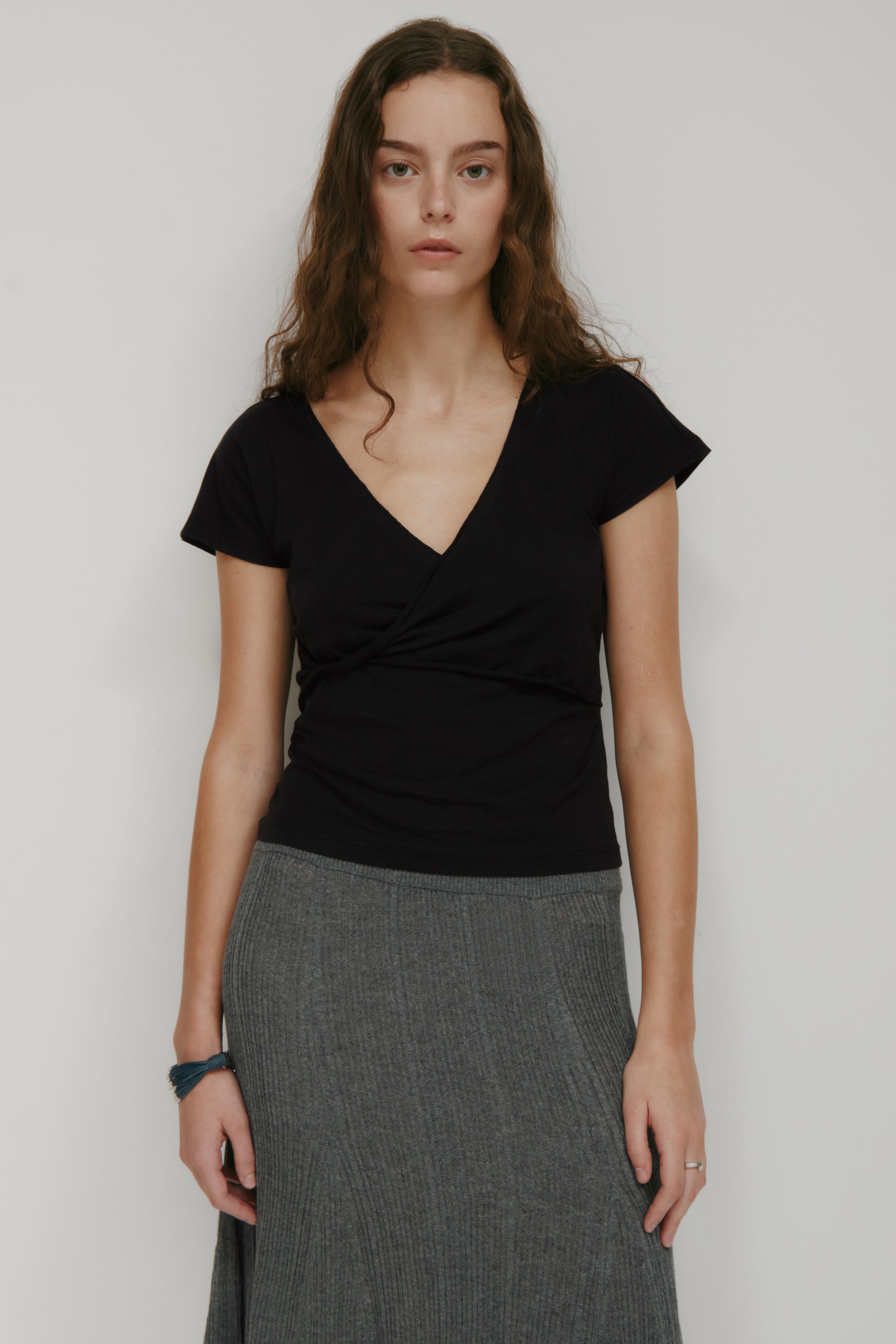 Women's Dalila Twist Top in Black