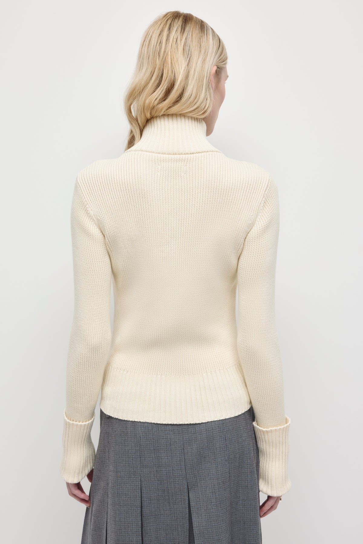 Women's Elara Zip-up Sweater in Marshmallow