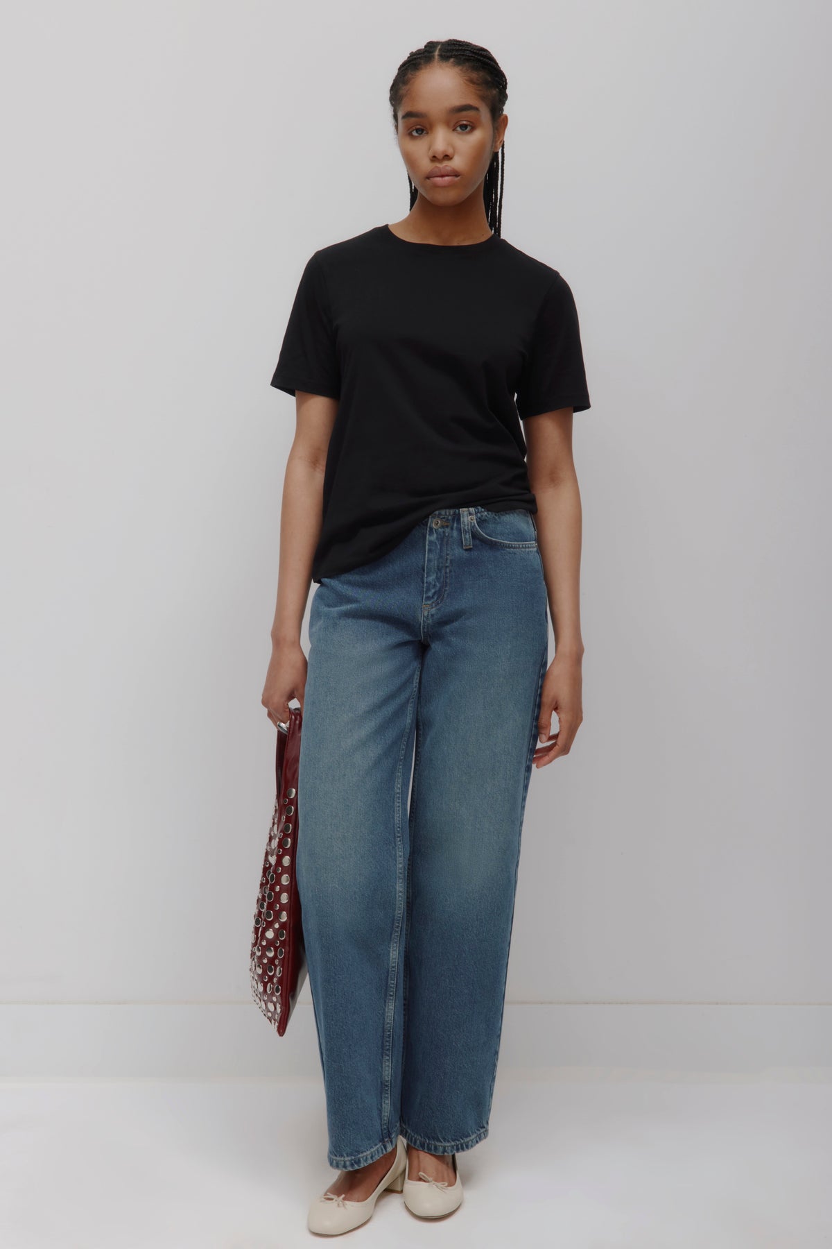Women's Essential Crew in Black