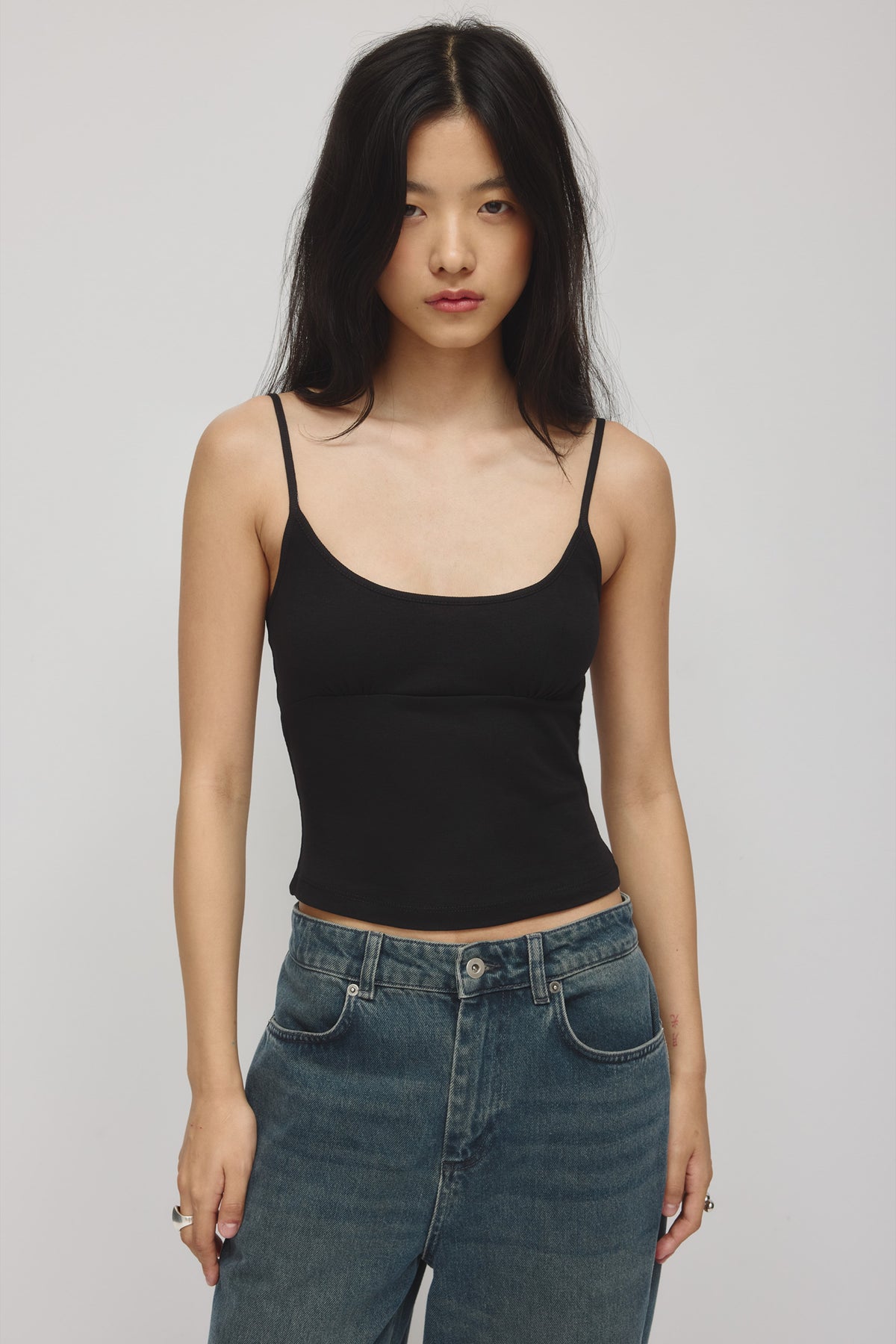 Model is 5’8” and is wearing a size XS.
