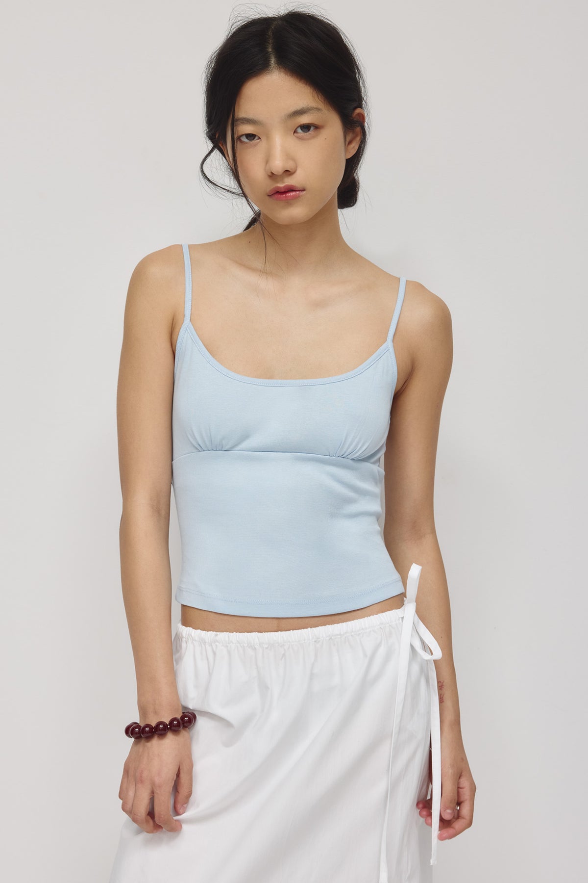 Women's Gathered Cami in Blue Aura