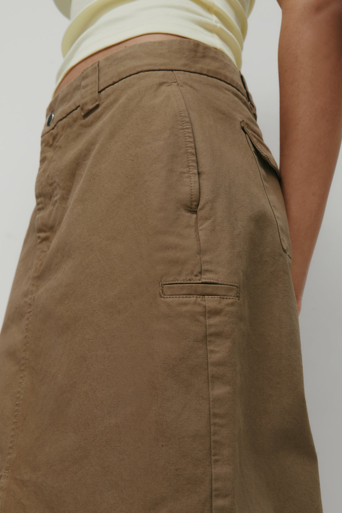 Women's Heka Skirt in Khaki Brown