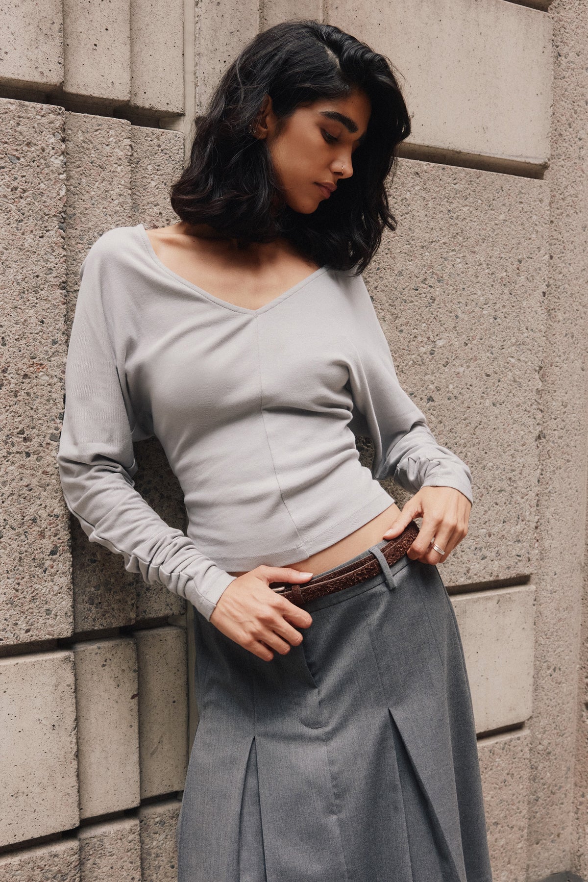 Women's Amaya Longsleeve in Gypsum