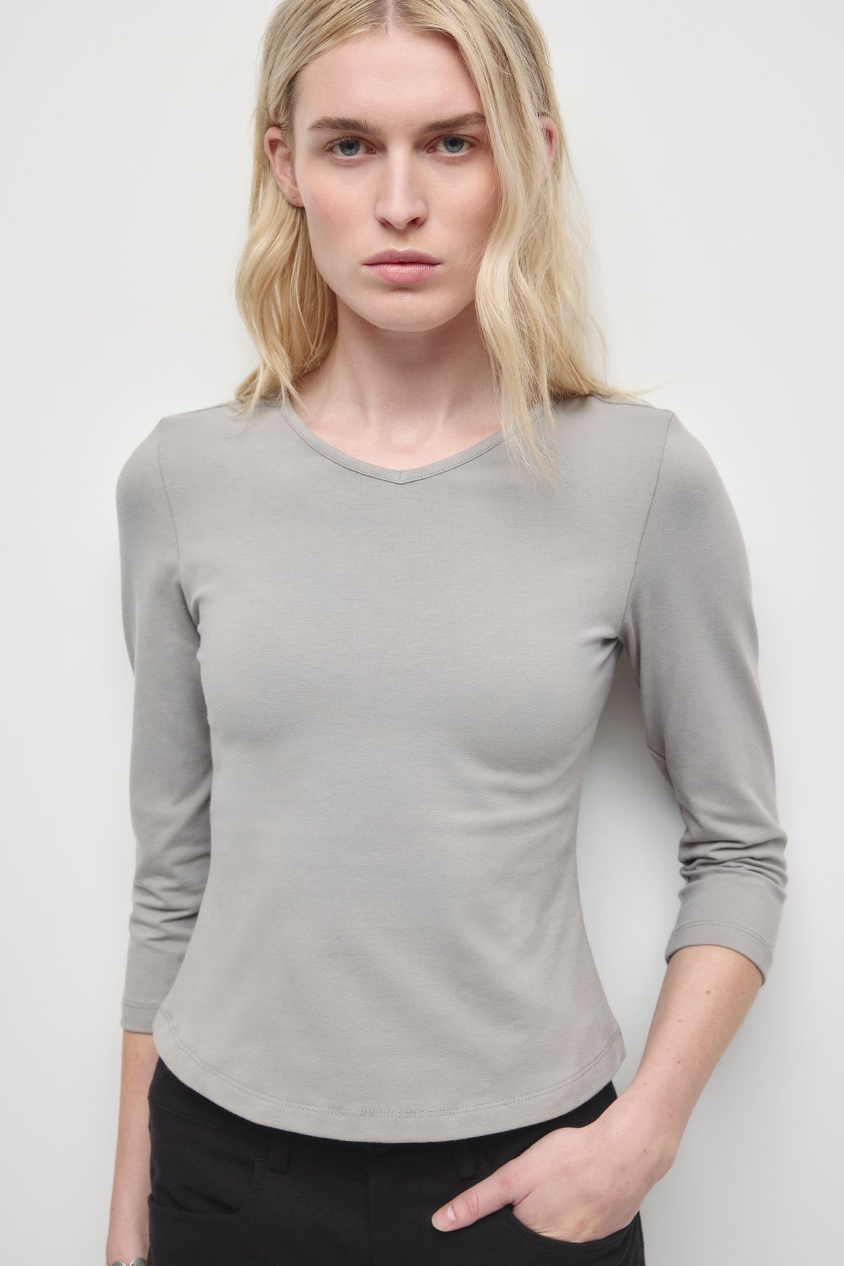 Women's Layn 3/4 Sleeve in Gypsum