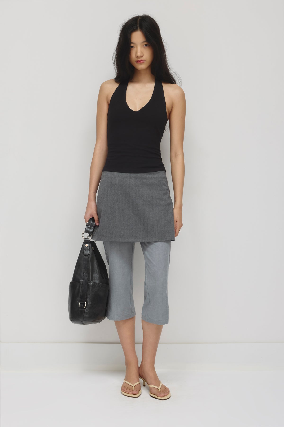 Model is 5’8” and is wearing a size XS.