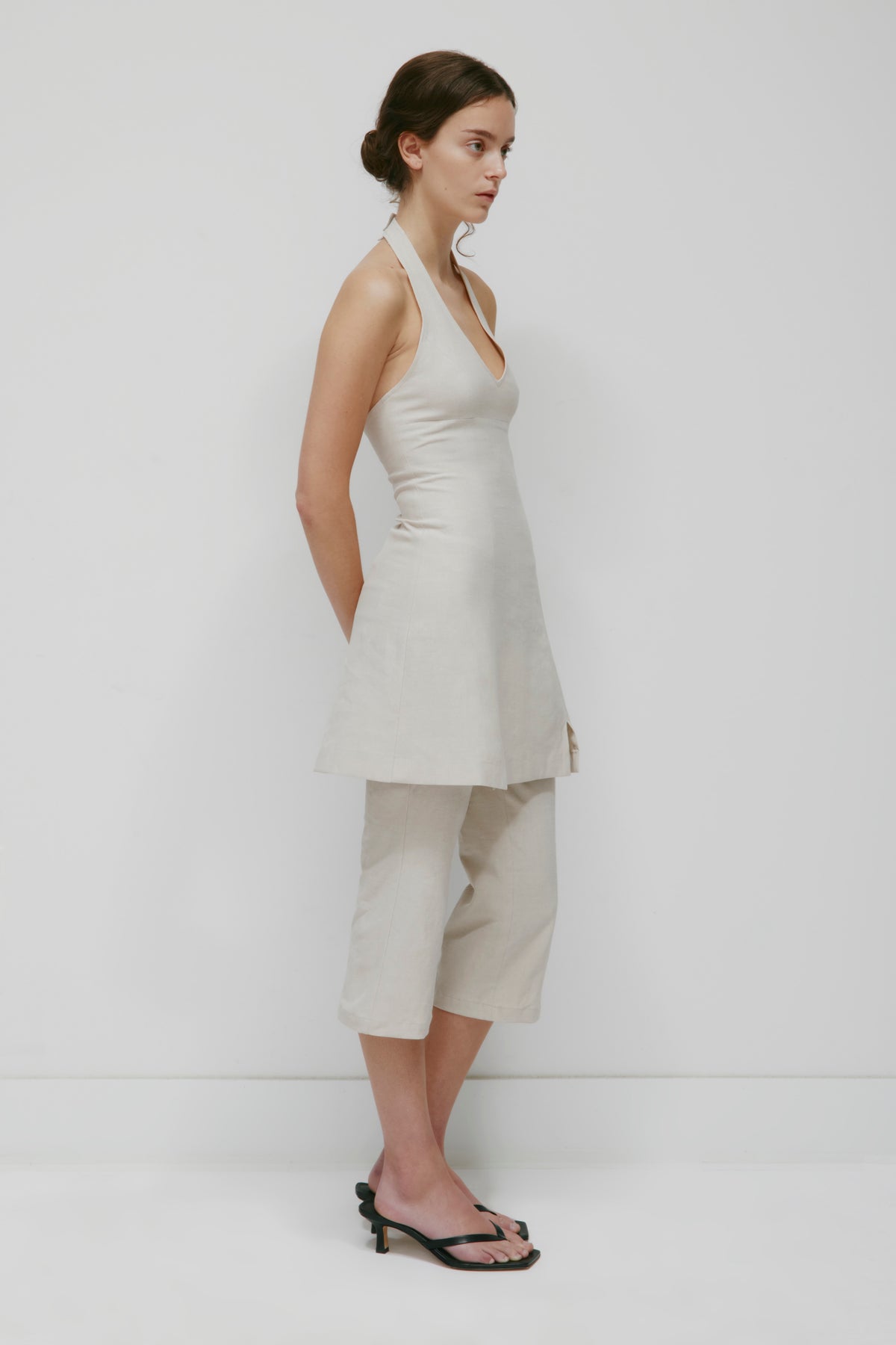 Women's Linen Halter Dress