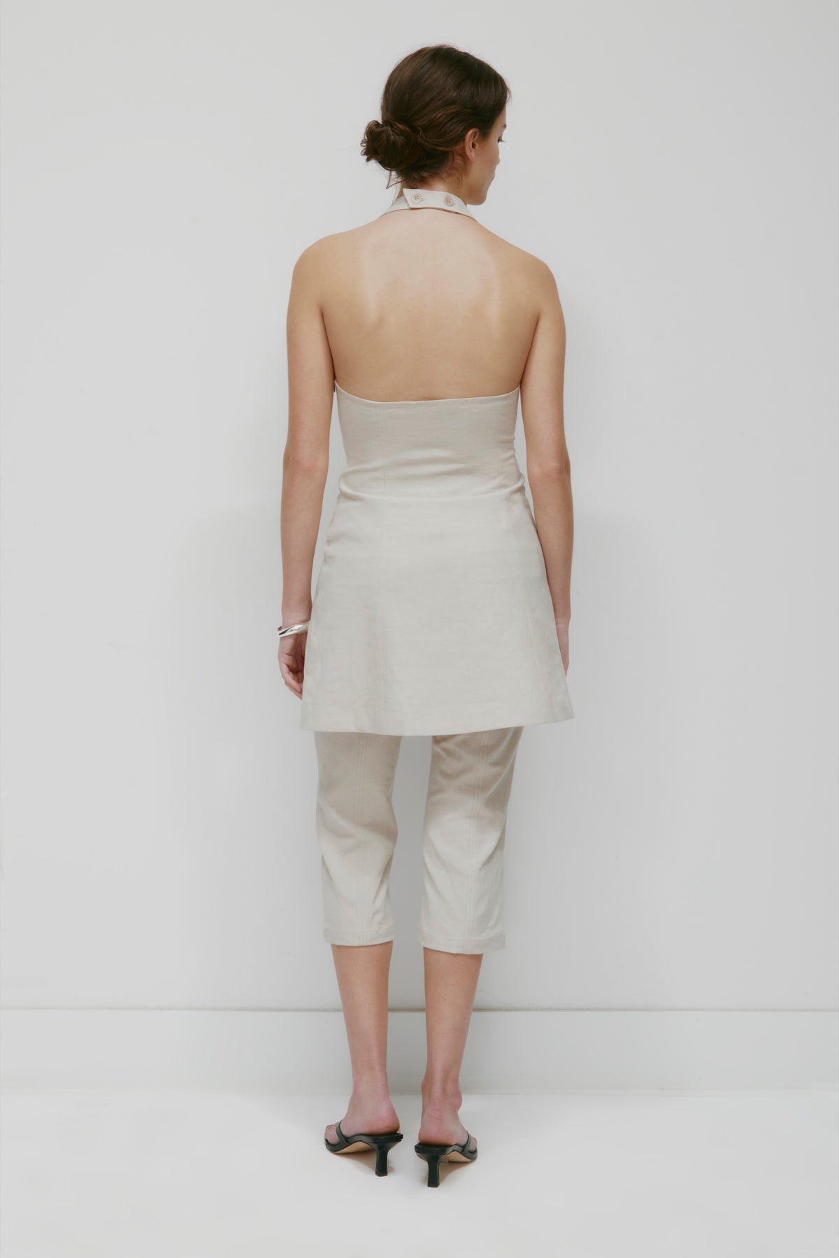 Women's Linen Halter Dress