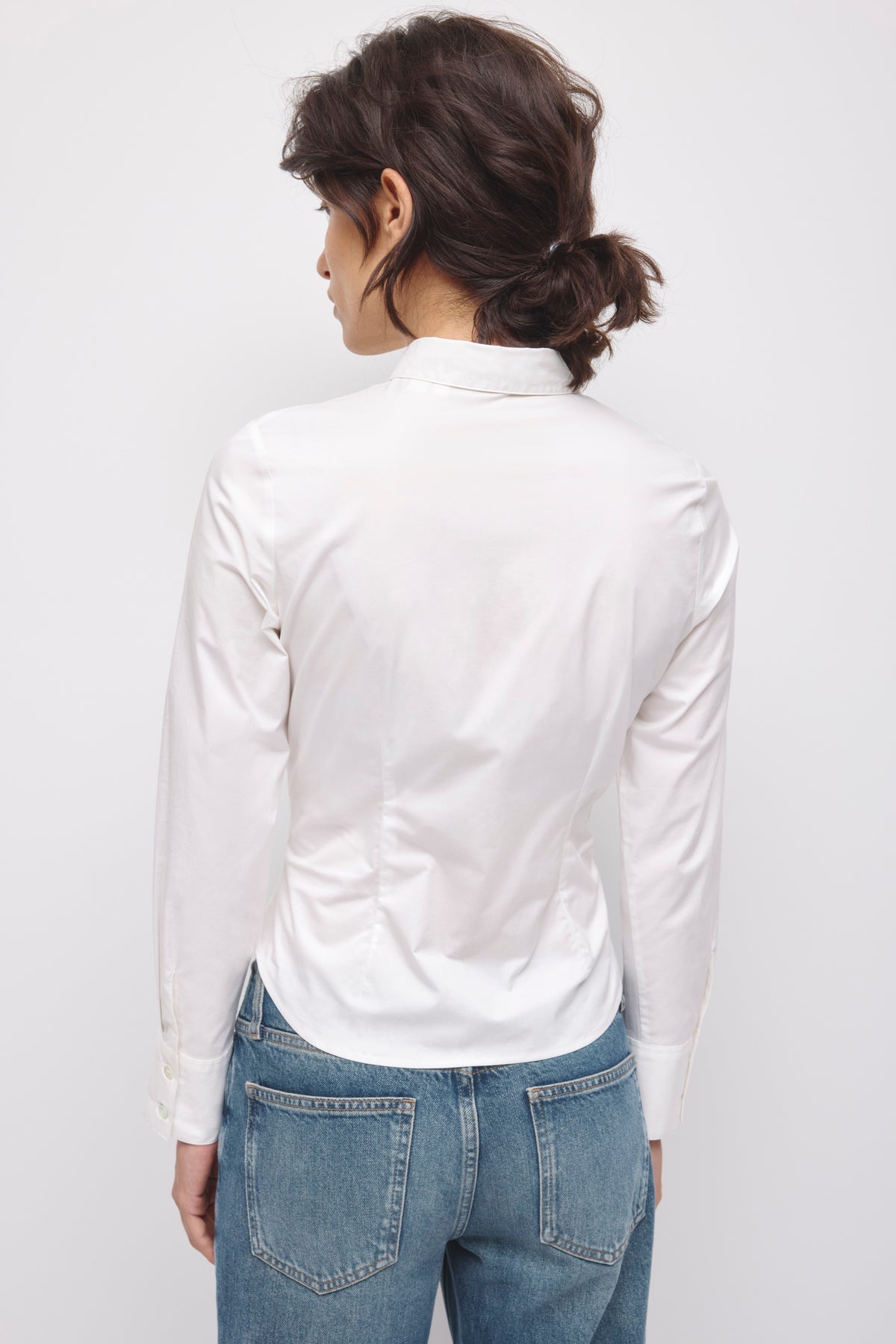 Chemise Ajustée Mahla pour femme en blanc