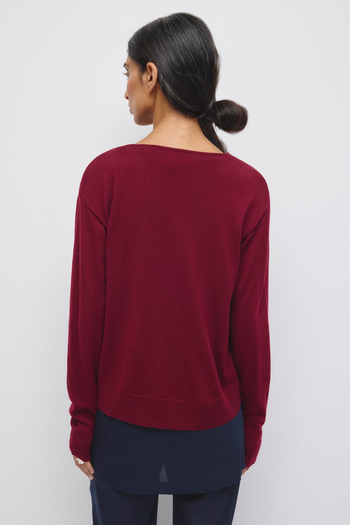 Women's Mona Merino Cardigan in Tawny Port