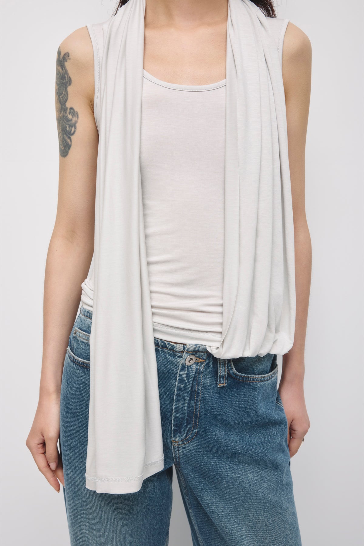 Women's Nayla Scarf Tank in Haze