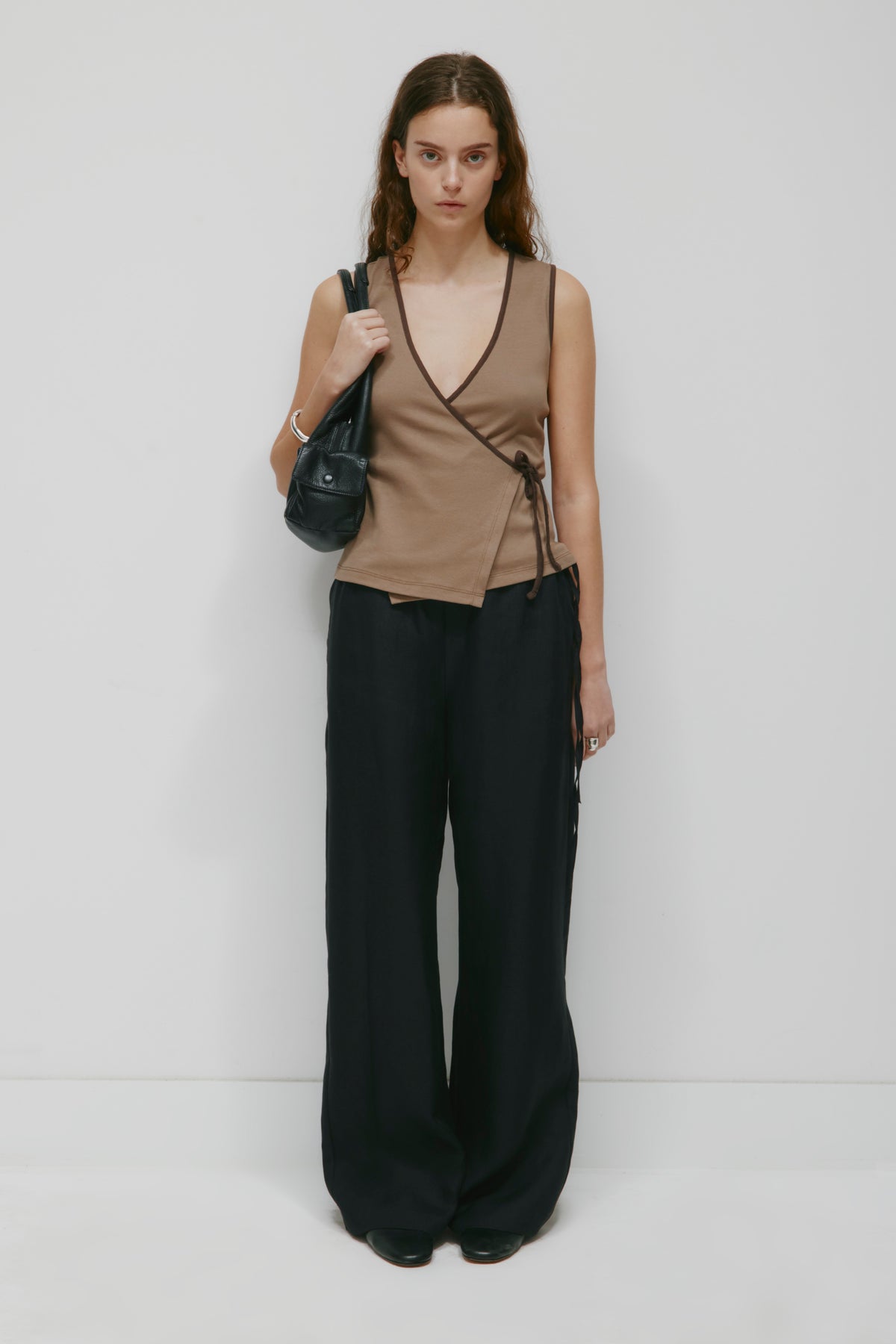 Model is 5’9” and is wearing a size S.