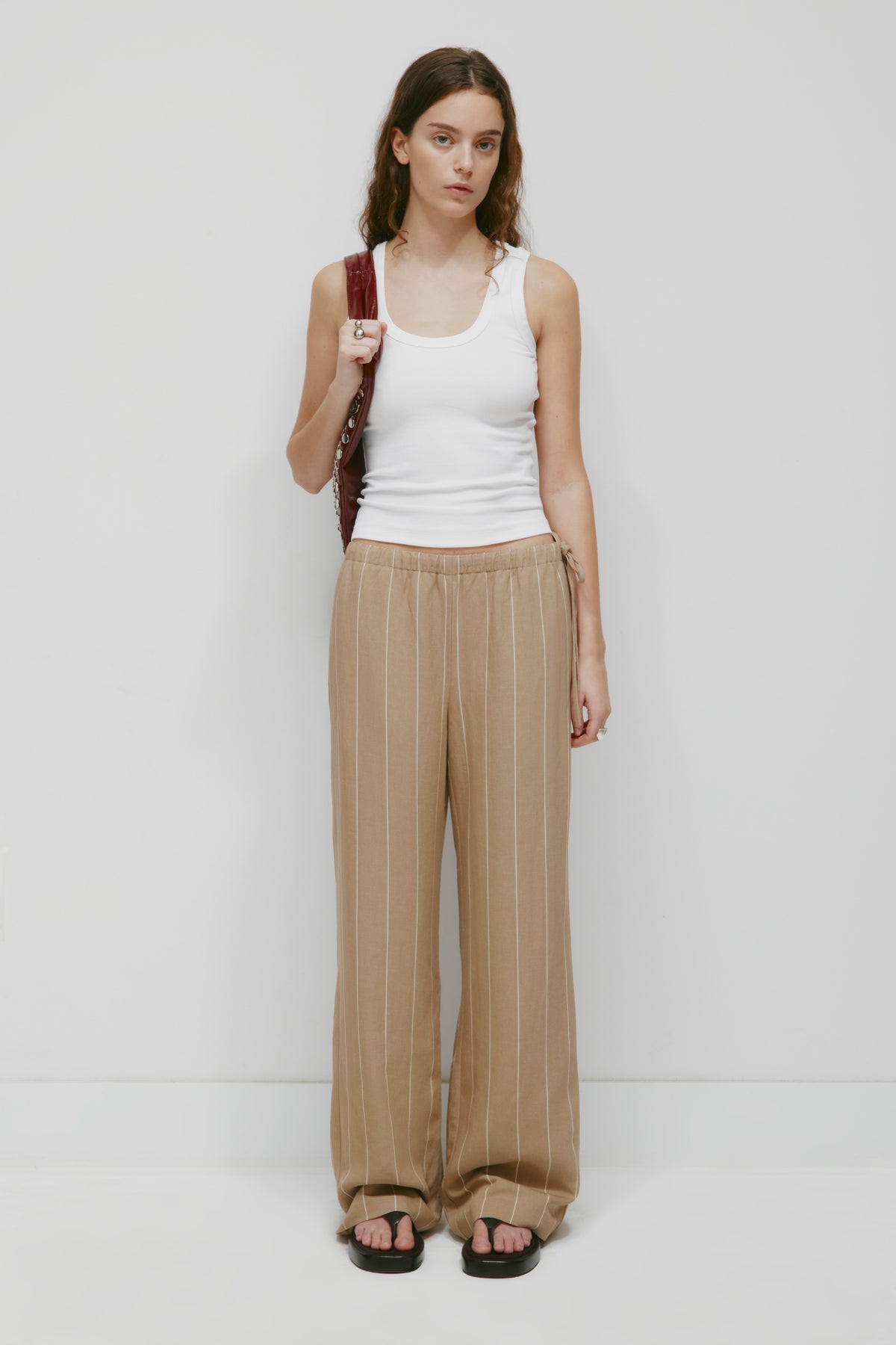 Model is 5’9” and is wearing a size S.