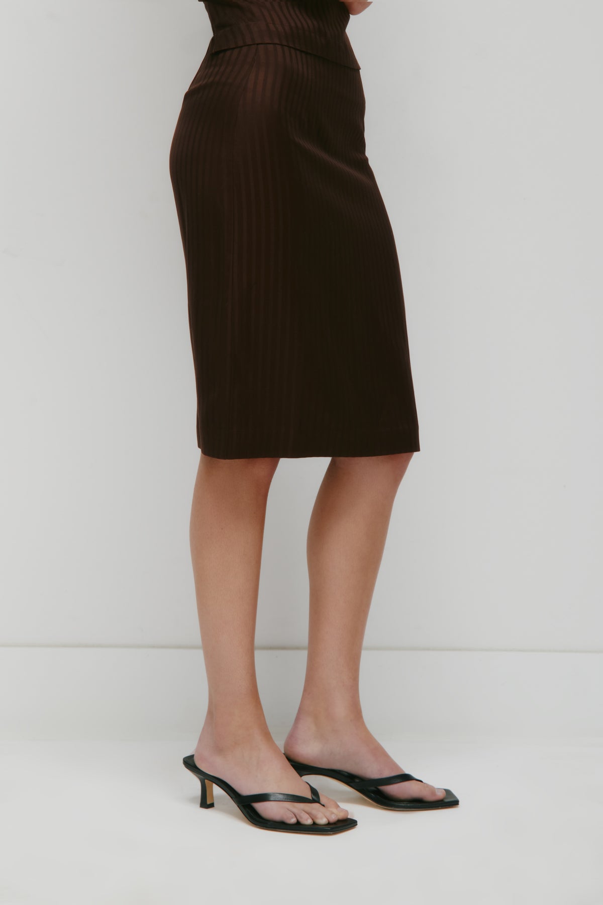 Women's Sahra Midi Skirt in Espresso