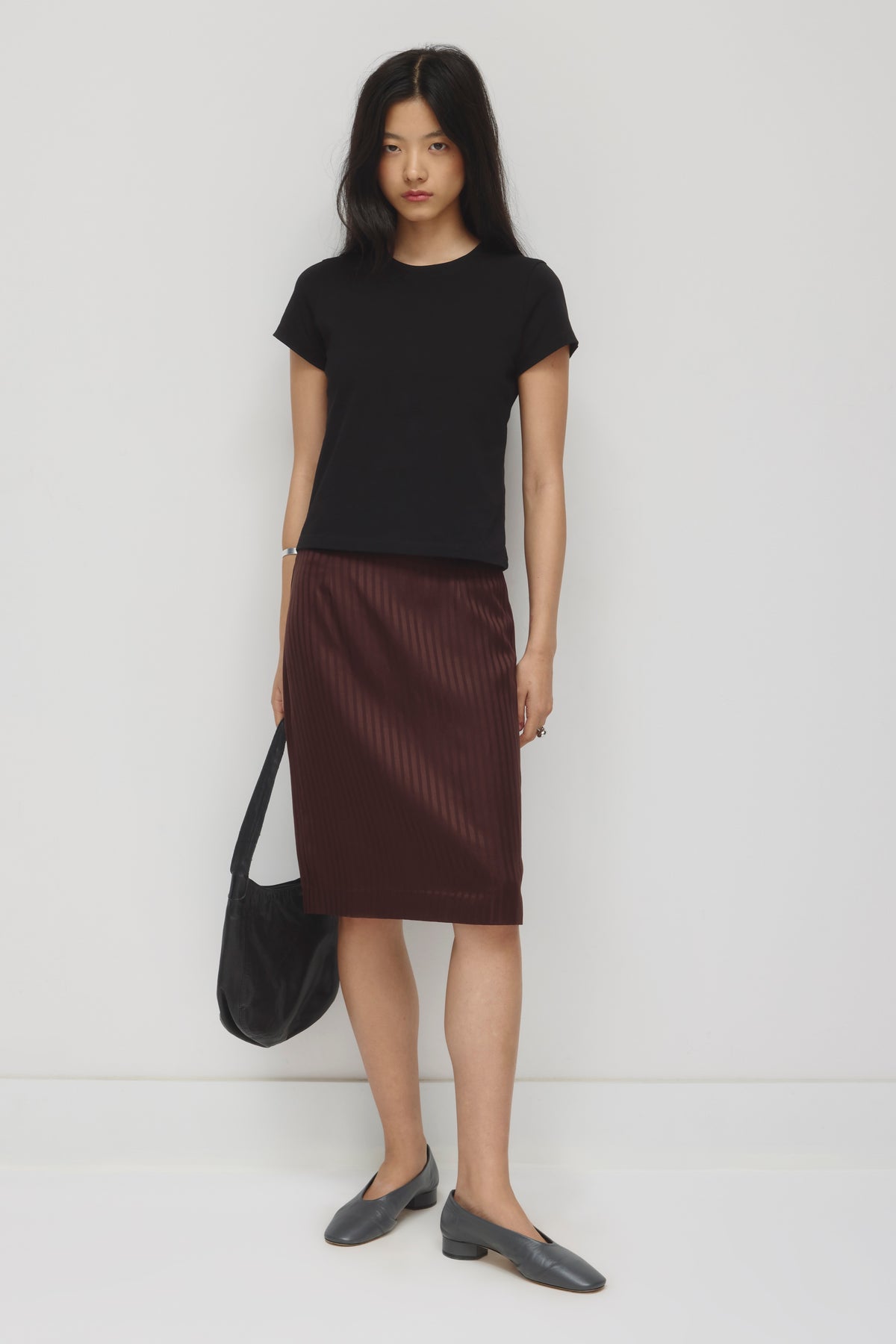 Women's Shrunken Tee in Black