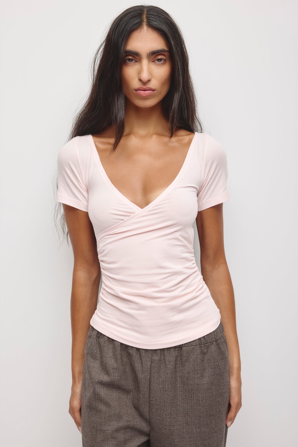 Model is 5’8” and is wearing a size XS.