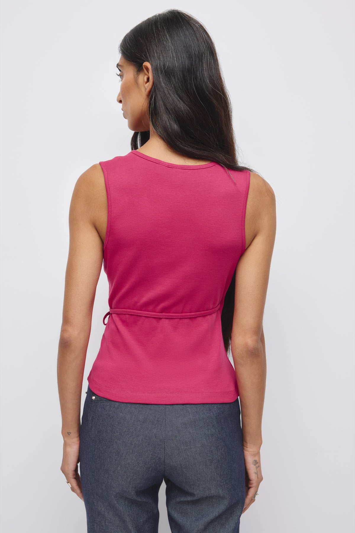 Women's Wrapped Tank in Sangria